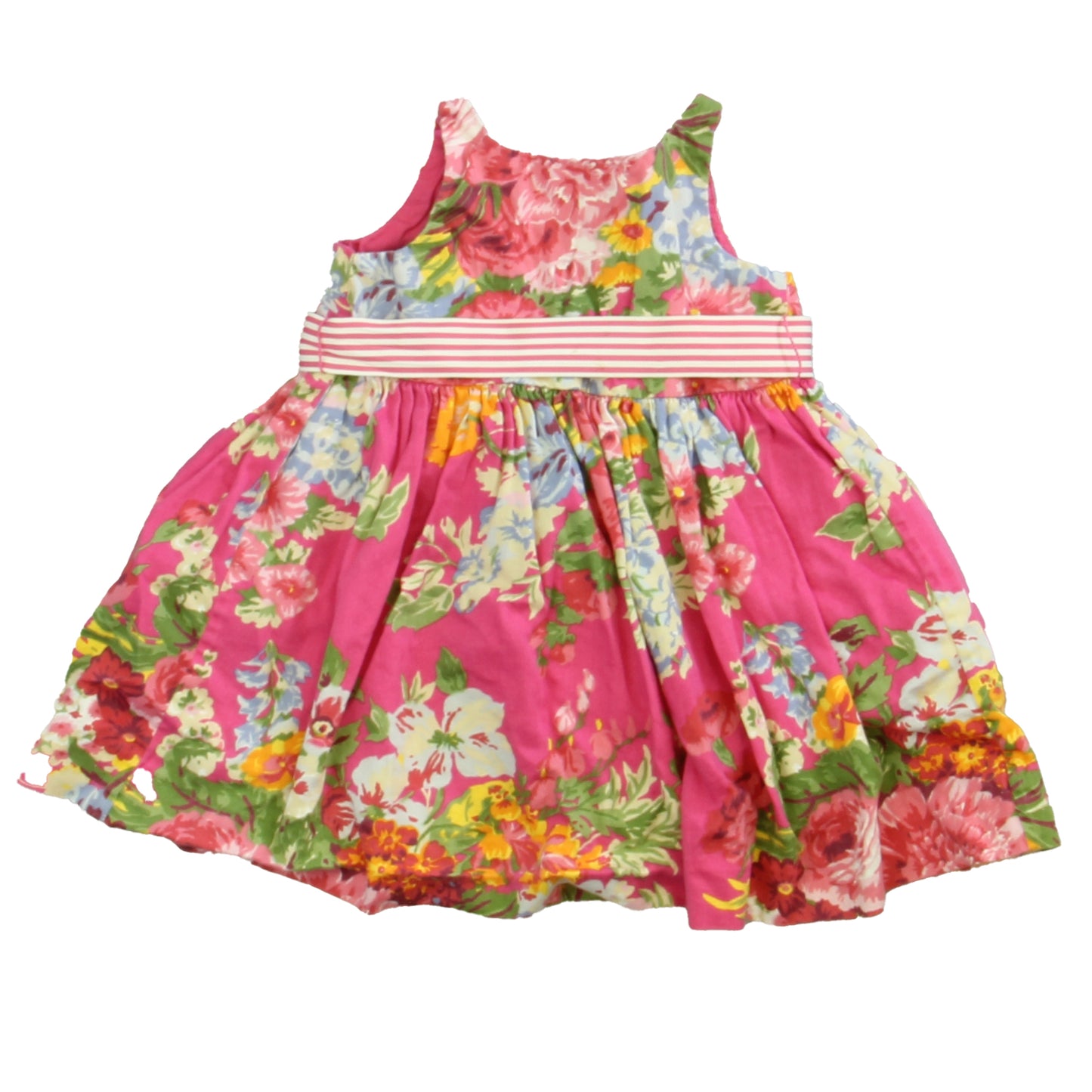 Ralph Lauren Girls Pink Floral Special Occasion Dress Size: 6 Months Pink Floral