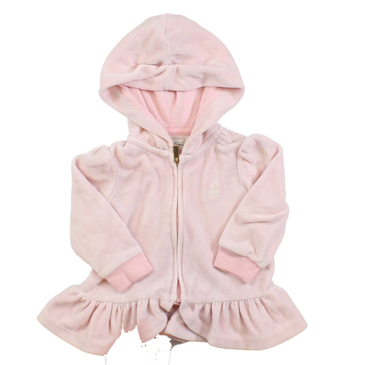 Ralph Lauren Girls Pink Hoodie Size: 6 Months Pink
