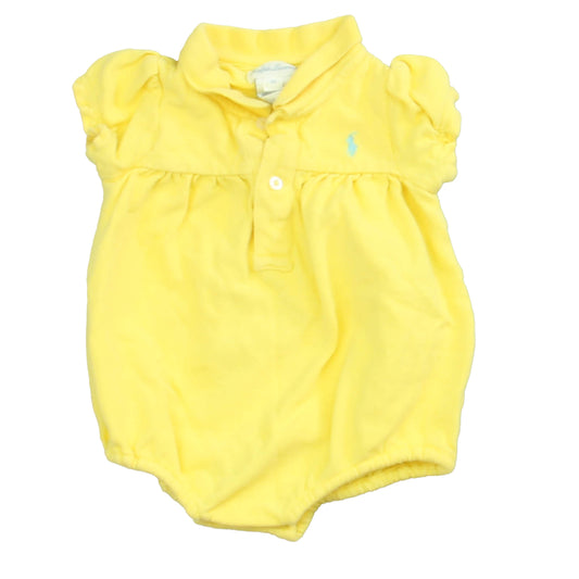 Ralph Lauren Girls Yellow Romper Size: 6 Months Yellow