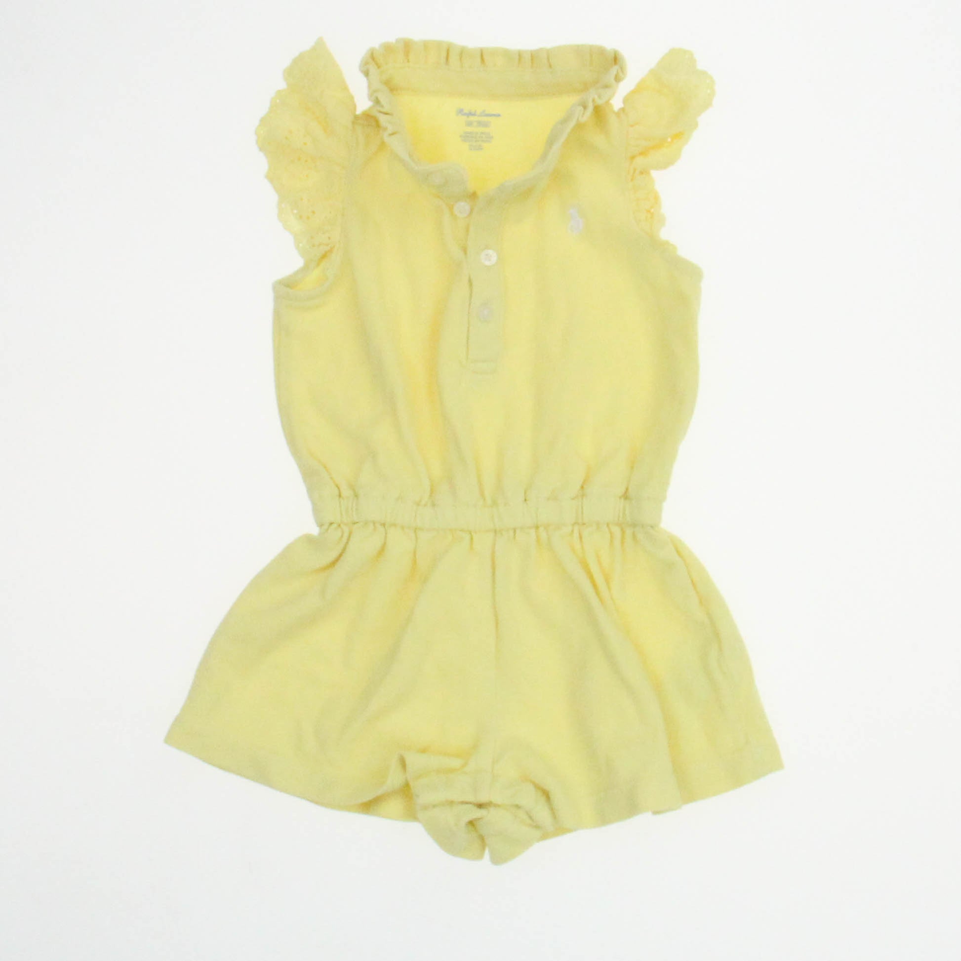 Ralph Lauren Girls Yellow Romper Size: 6 Months Yellow