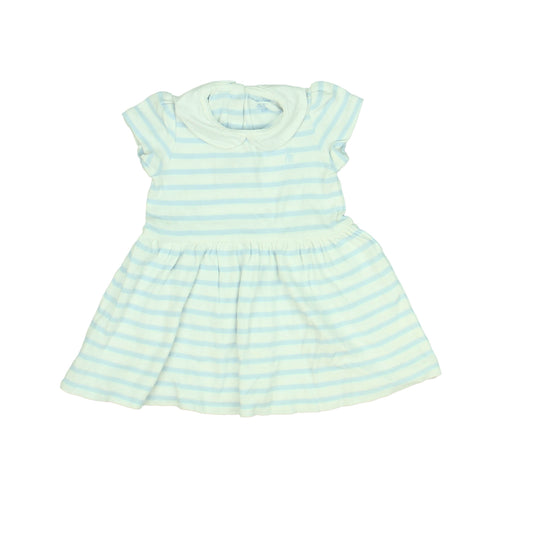 Ralph Lauren Girls Light Blue | White Dress Size: 9 Months Light Blue | White
