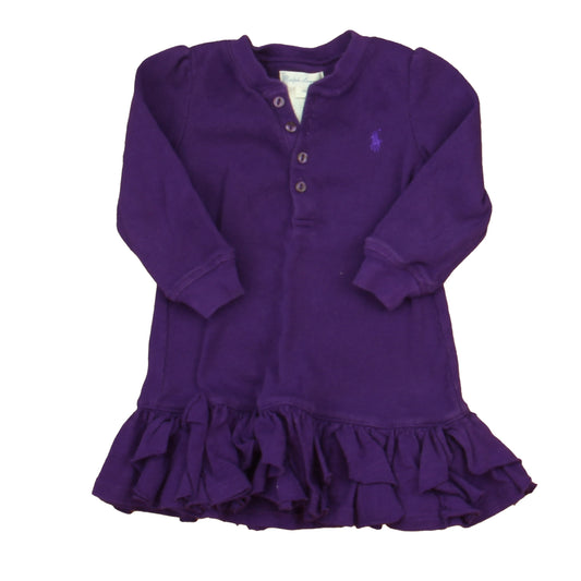 Ralph Lauren Girls Purple Dress Size: 9 Months Purple