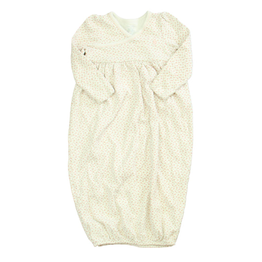 Ralph Lauren Girls White | Pink Floral Nightgown Size: 9 Months White | Pink Floral