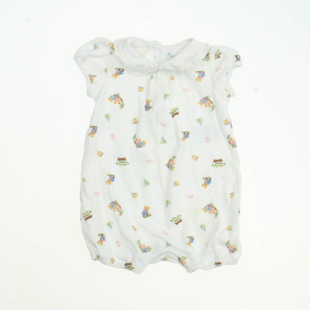 Ralph Lauren Girls White | RL Onesie Size: 9 Months White | RL