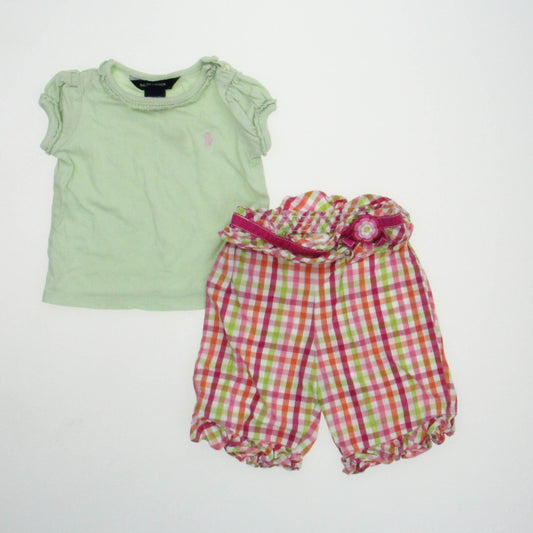 Ralph Lauren | Gymboree Girls Green | Pink Plaid Apparel Sets Size: 12-18 Months Green | Pink Plaid