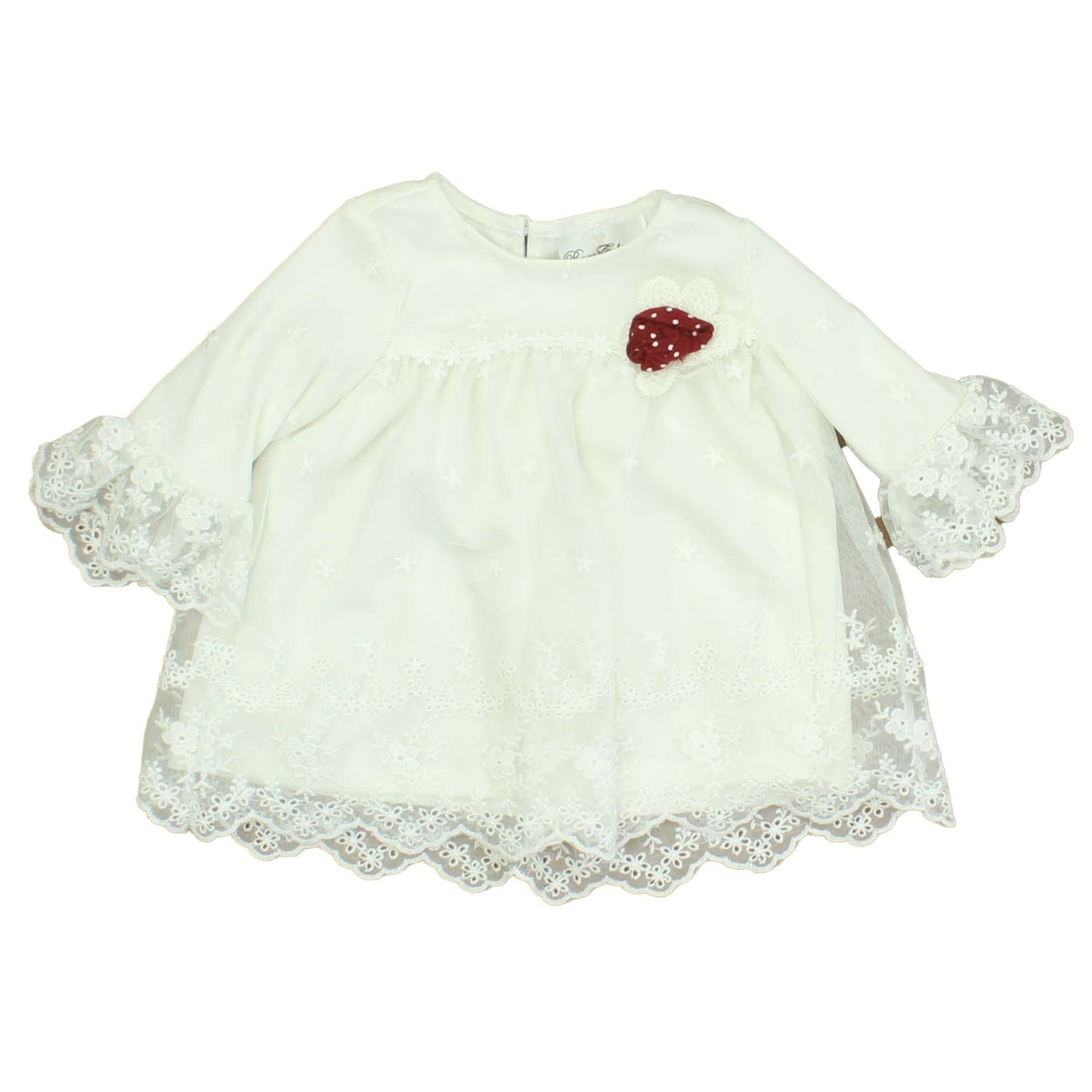 Rare Editions Girls White Special Occasion Dress Size: 12 Months White