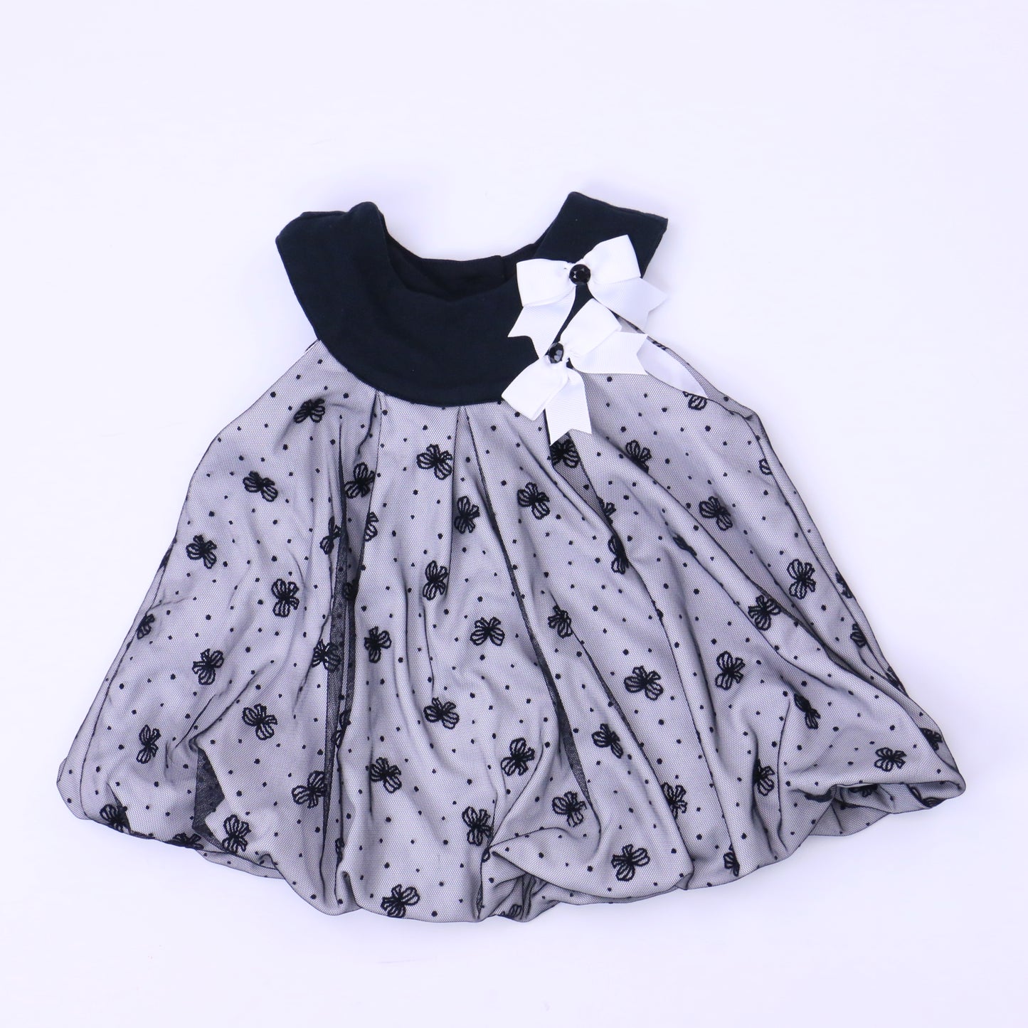 Rare Editions Girls Black | White Special Occasion Dress Size: 18 Months Black | White