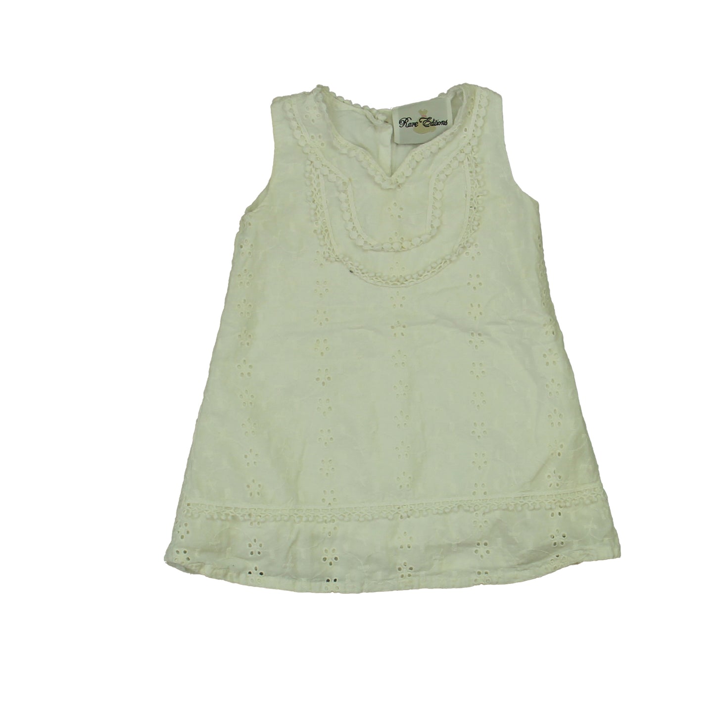 Rare Editions Girls White Dress Size: 18 Months White