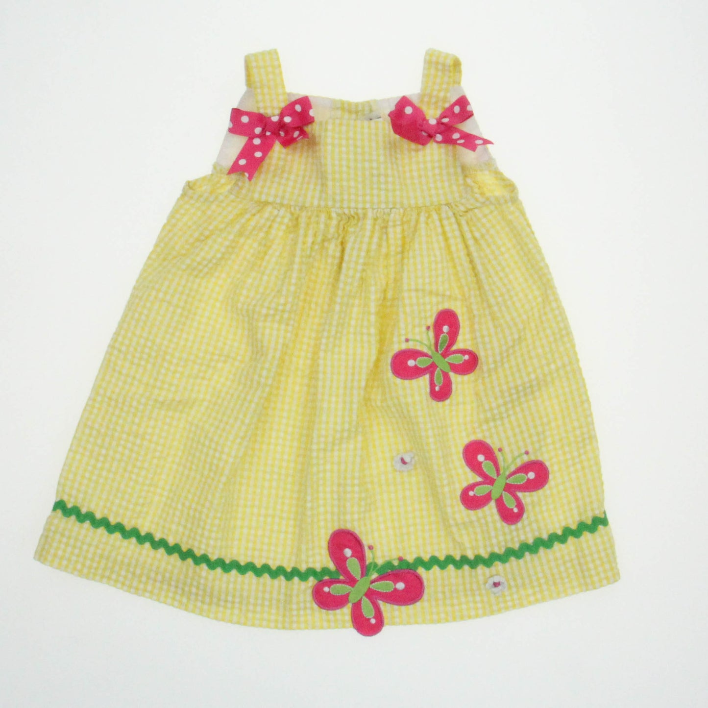 Rare, Too! Girls Yellow | Butterfly Dress Size: 24 Months Yellow | Butterfly