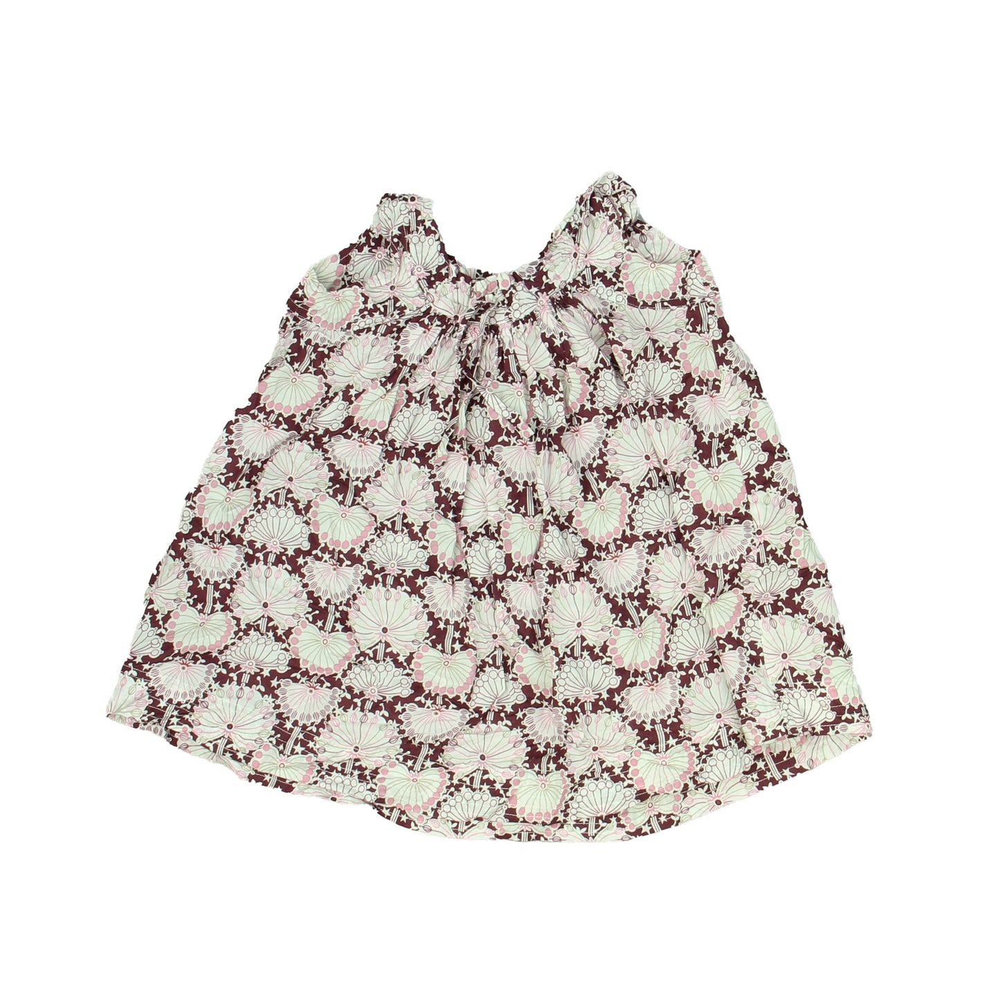 Reina Batata Girls Pink | Brown Dress Size: 2T