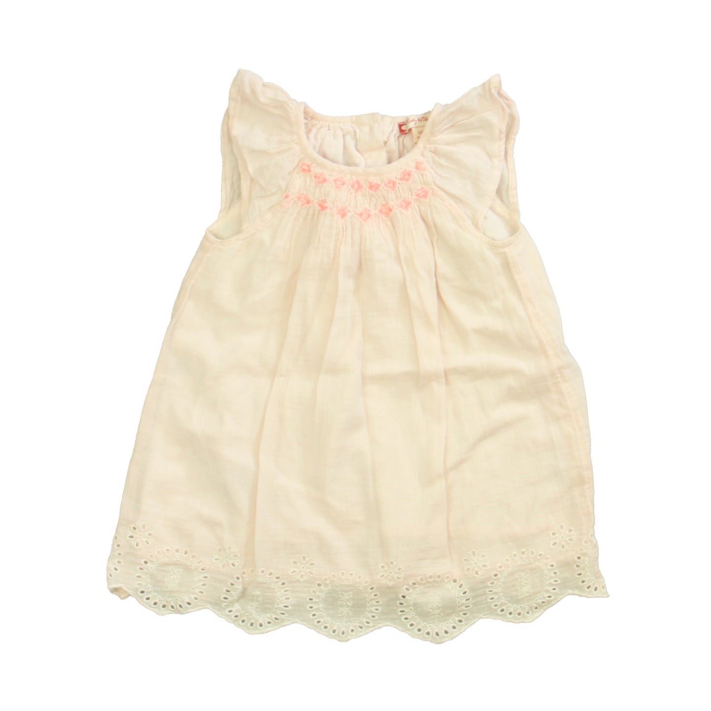 Ruby & Bloom Girls Pink Smocked Sun Dress Size: 12 Months Pink Smocked