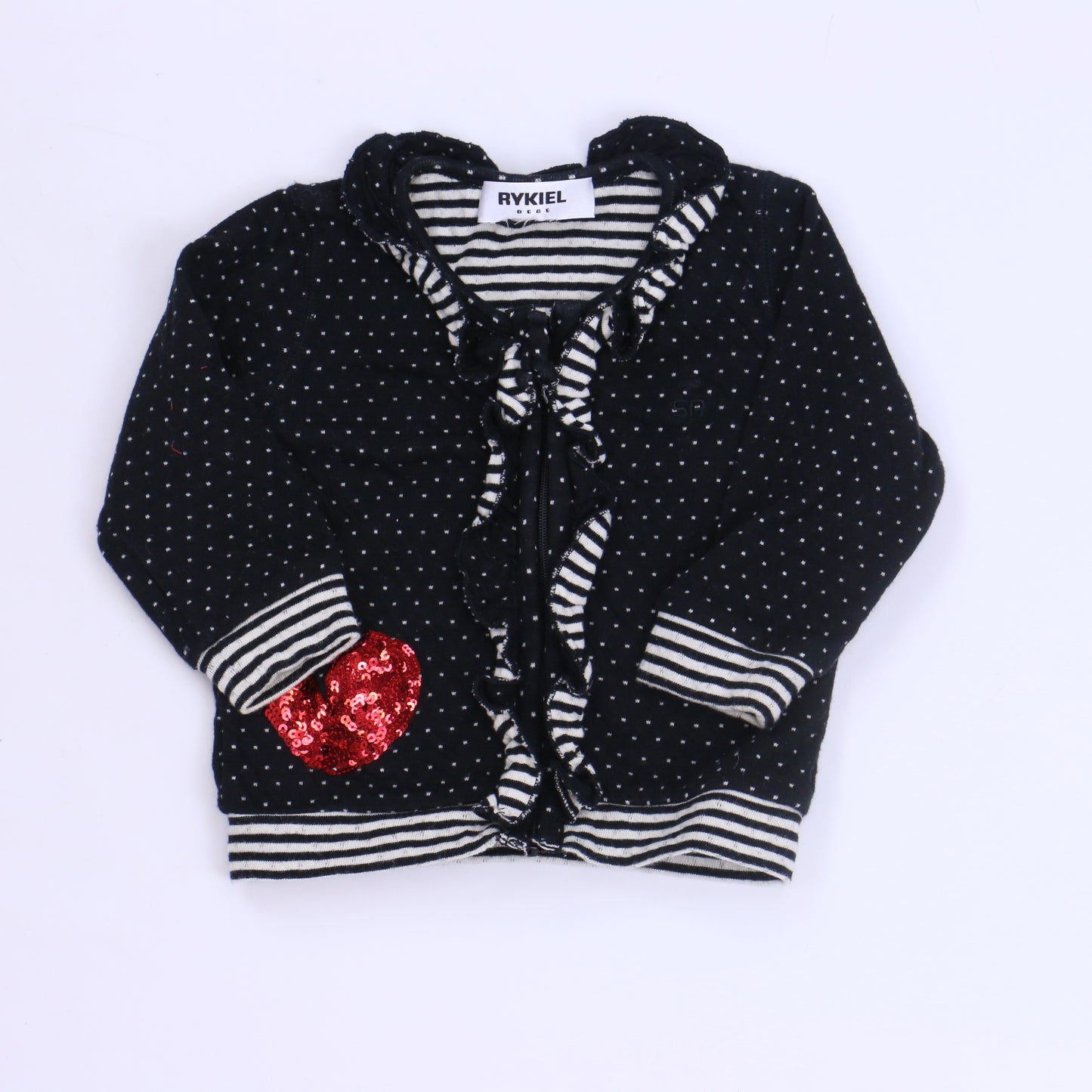 Rykiel Girls Black | White Jacket Size: 9-12 Months Black | White