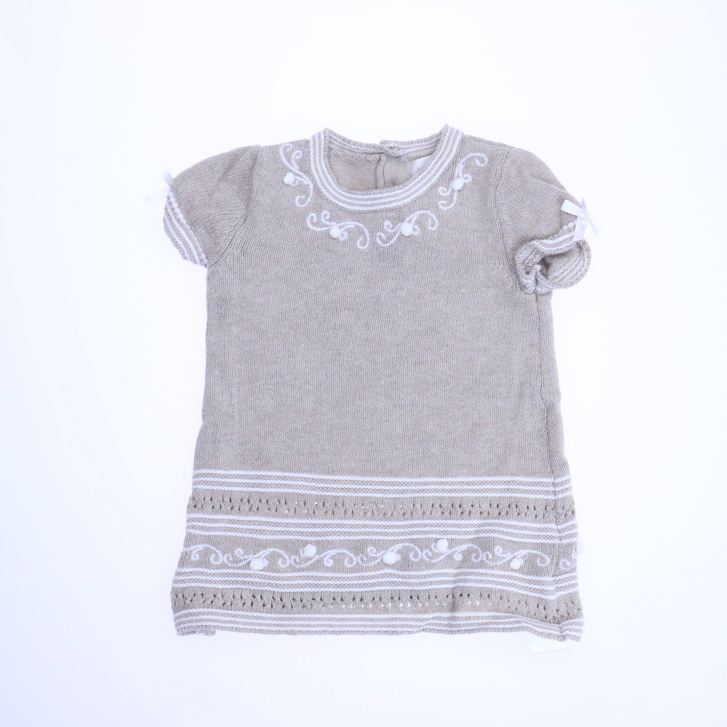 Savannah Girls Gray Sweater Dress Size: 3-6 Months Gray