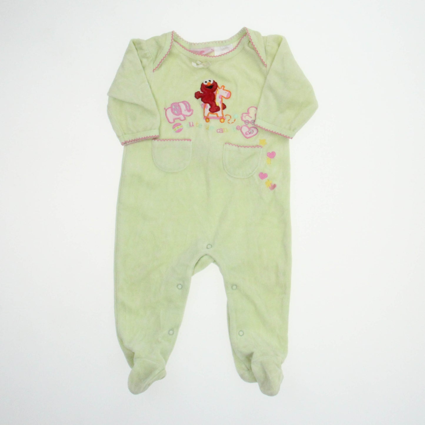 Sesame Street Girls Green Long Sleeve Outfit Size: 3-6 Months