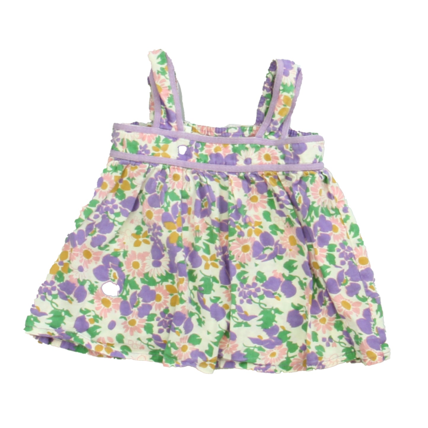 Siaomimi Girls Purple Floral Blouse Size: 18 Months Purple Floral