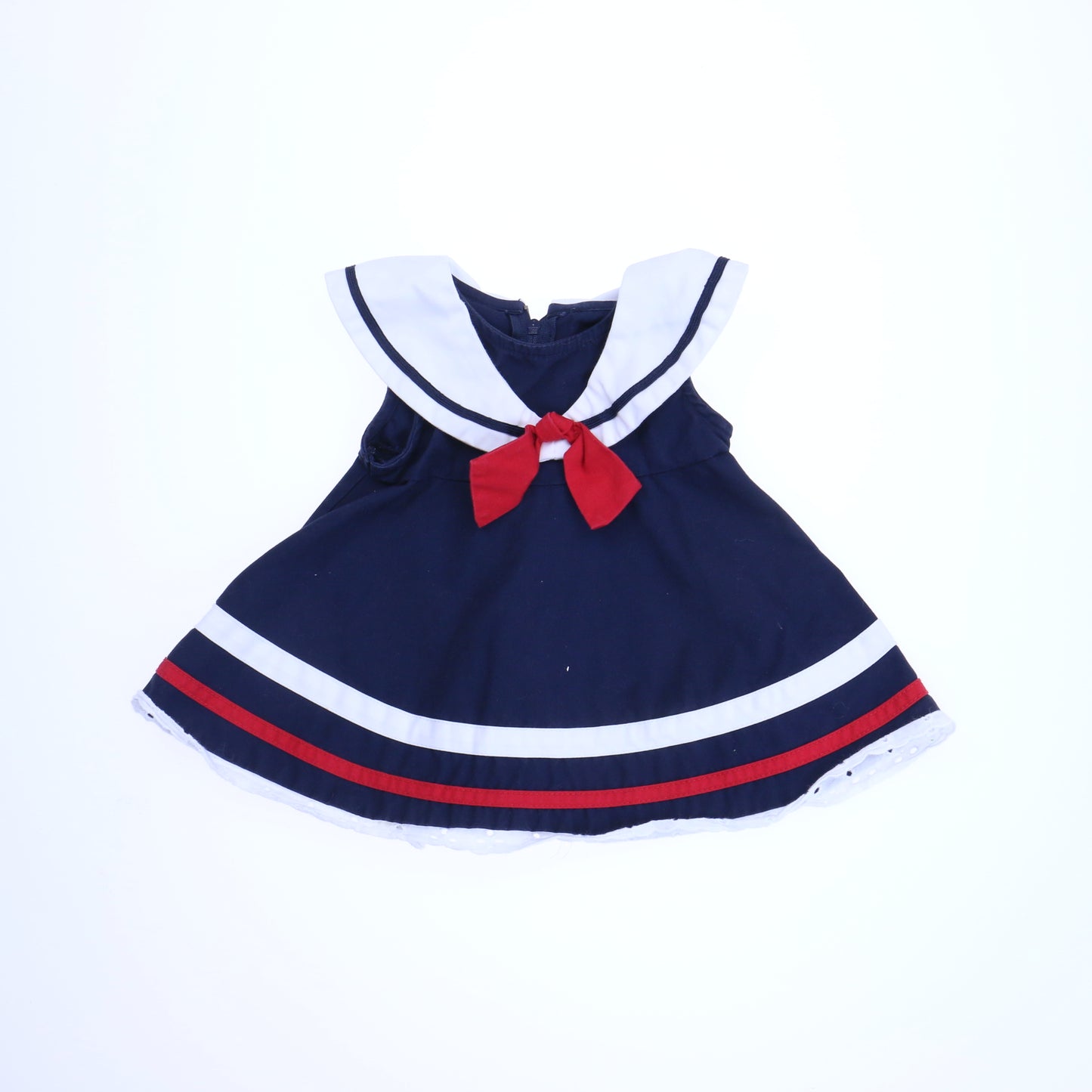 Sophie Rose Girls Navy | Red | White Dress Size: 3-6 Months Navy | Red | White