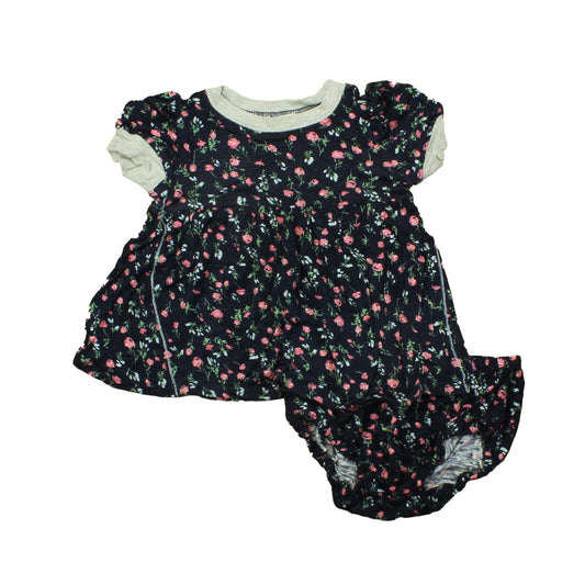 Splendid Girls Black | Floral Dress Size: 12-18 Months Black | Floral