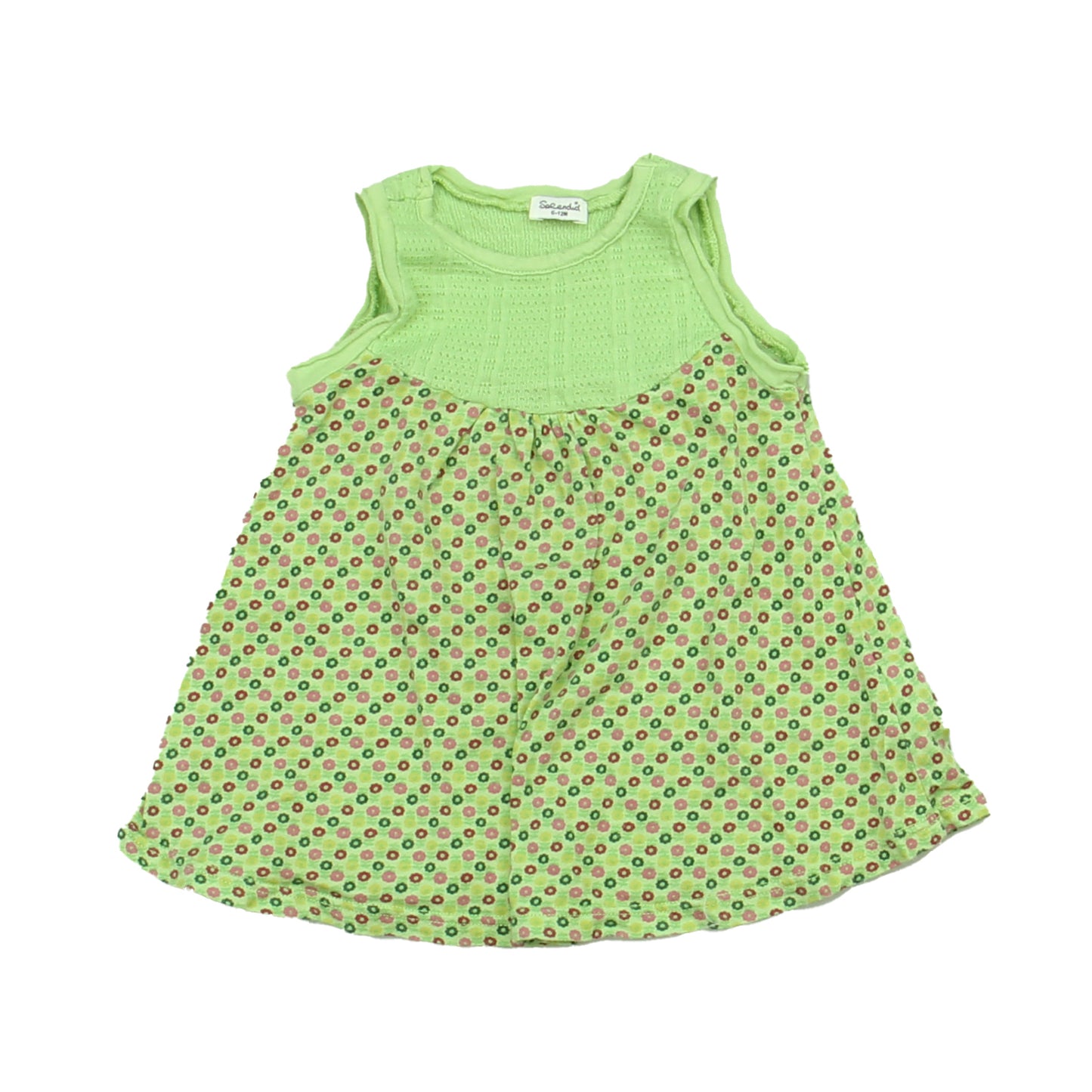 Splendid Girls Green Dress Size: 6-12 Months Green