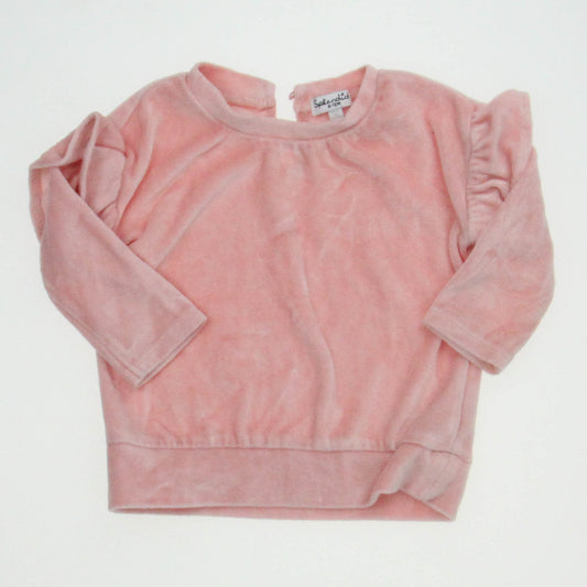 Splendid Girls Pink Sweatshirt Size: 6-12 Months Pink