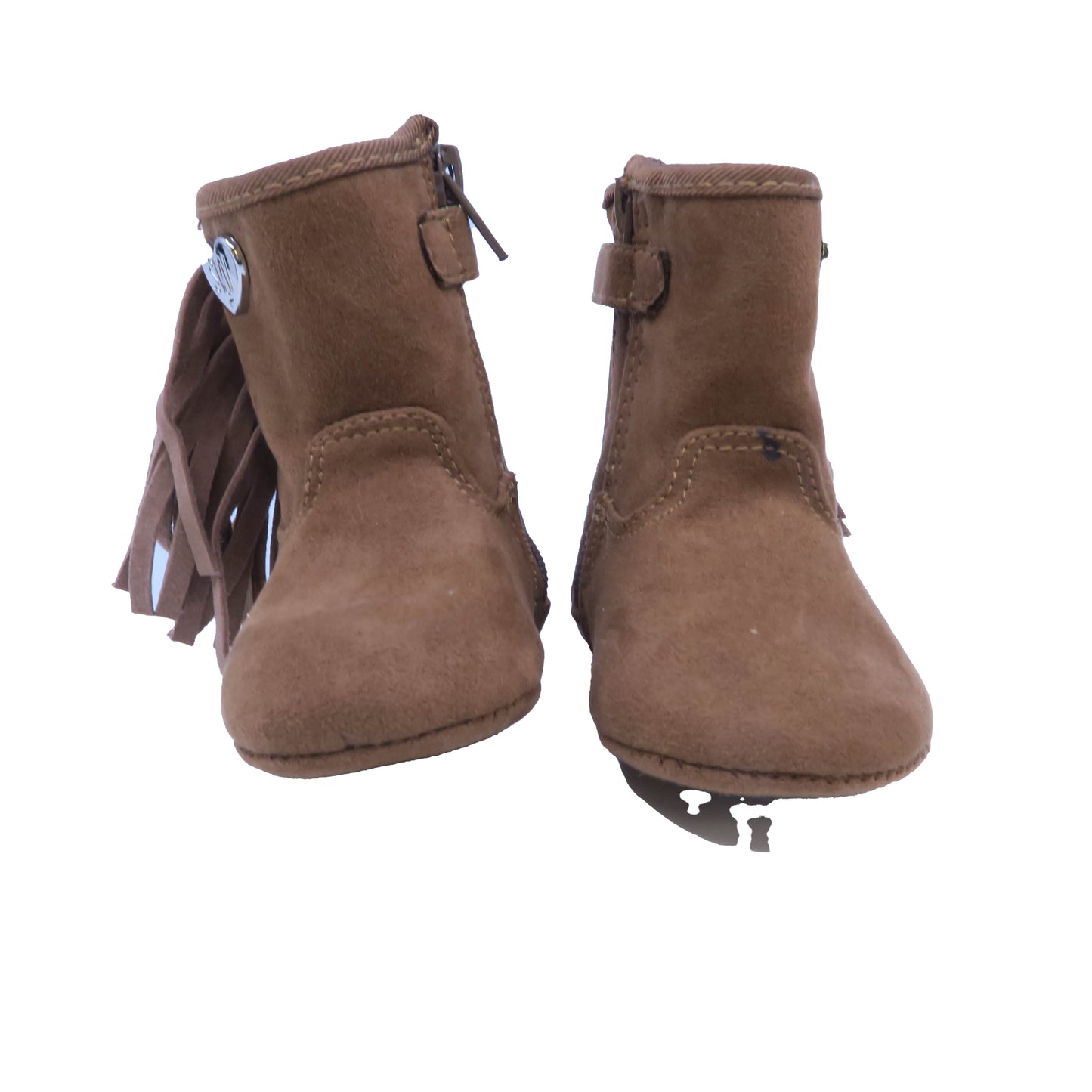 Stuart Weitzman Girls Brown Booties Size: 2 Infant Brown