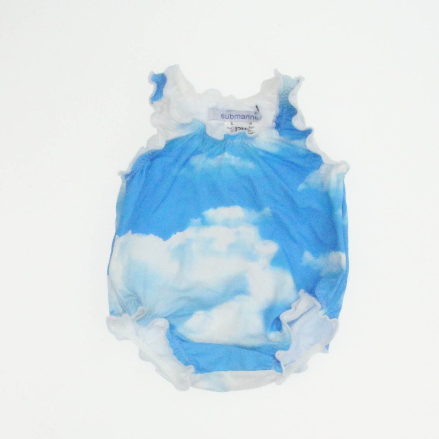 Submarine. Girls Blue | White 1-piece Swimsuit Size: 12 Months Blue | White
