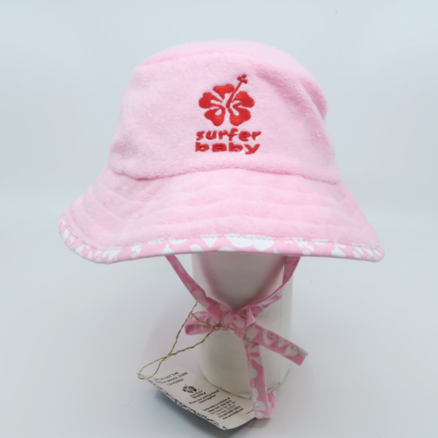 Surfer baby Girls Pink Sun Hat Size: 1-3T Pink