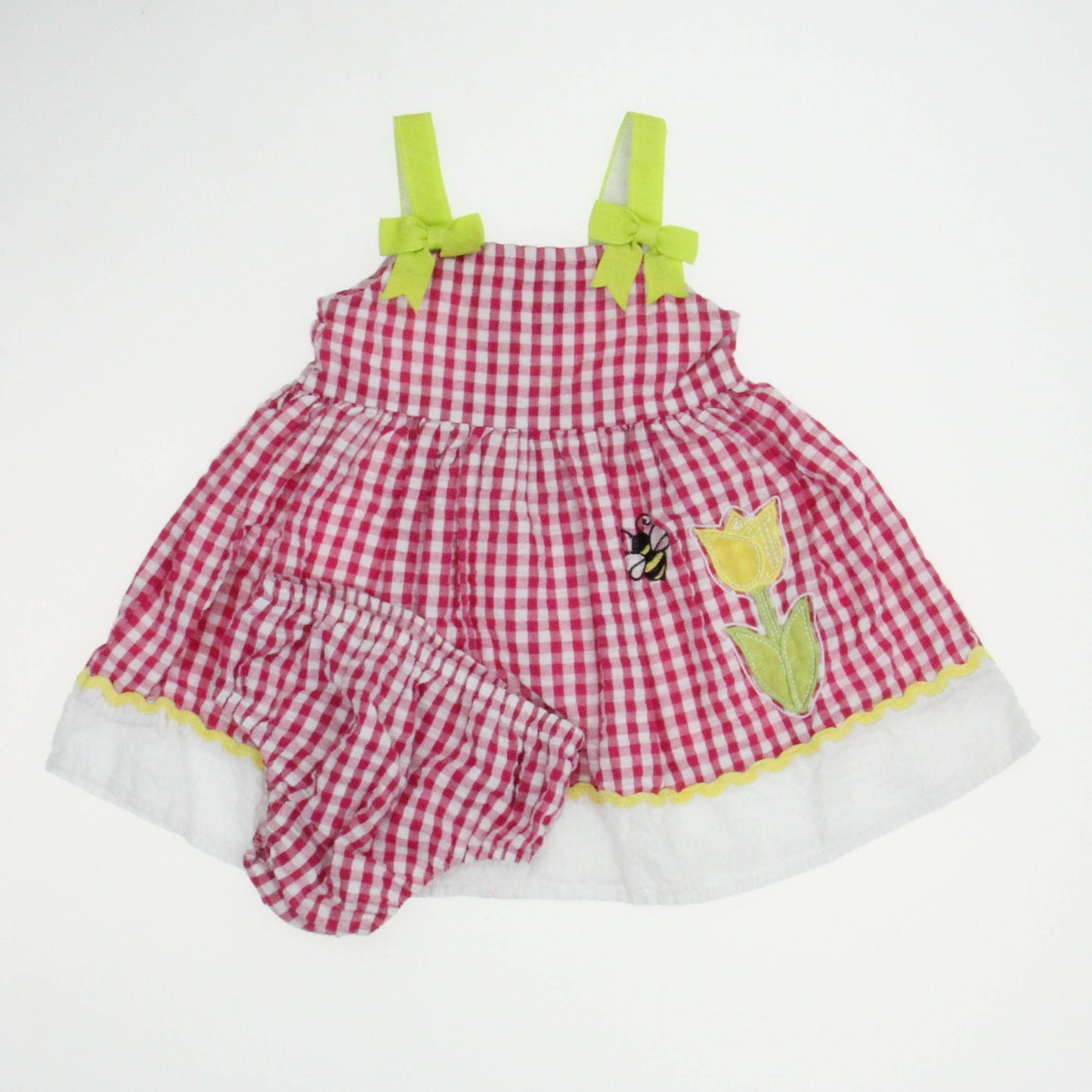 Sweet Heart Girls Pink | White Dress Size: 18 Months Pink | White