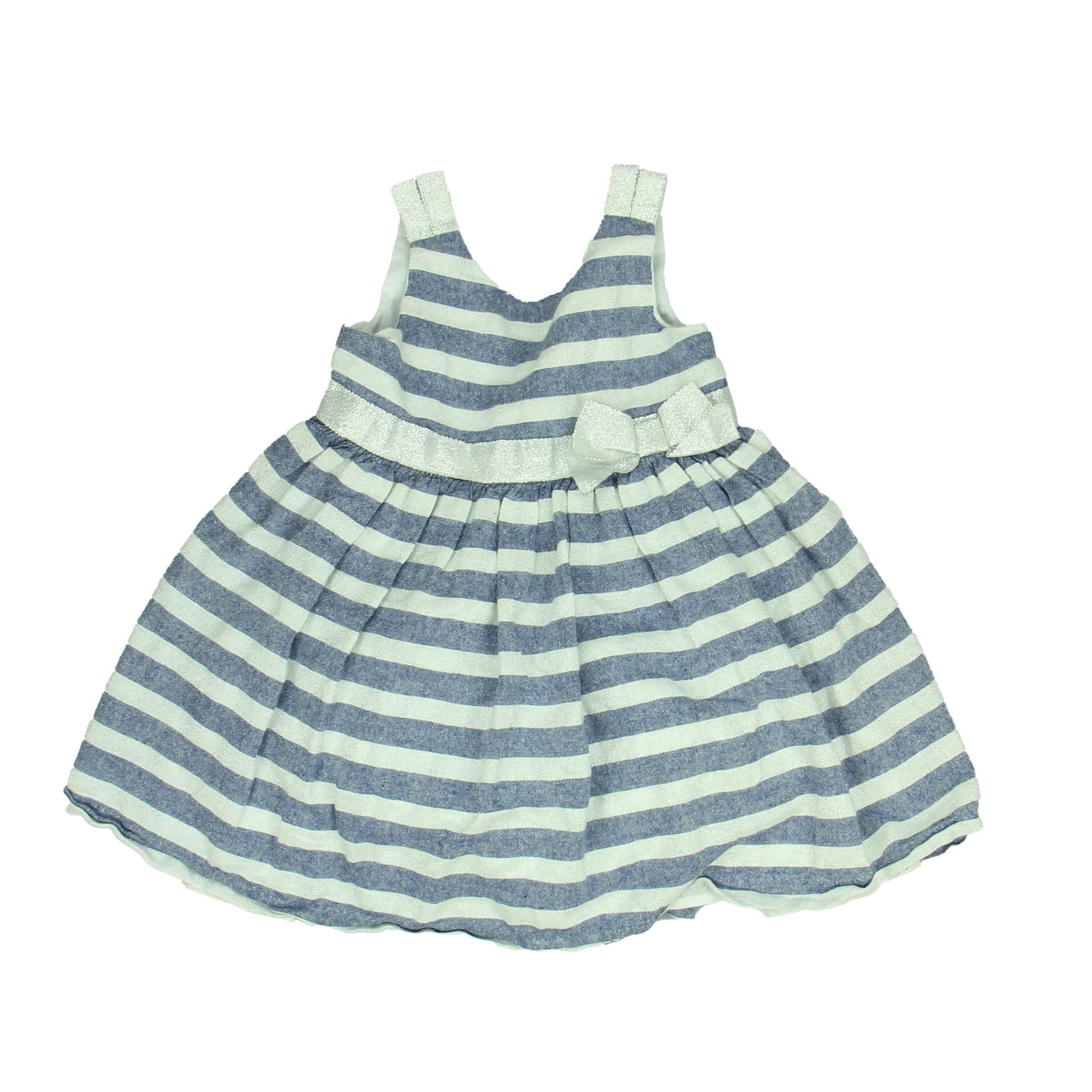 Tahari Girls 24 MonthsBlue | Silver Special Occasion Dress Size: 24 24 MonthsBlue | Silver