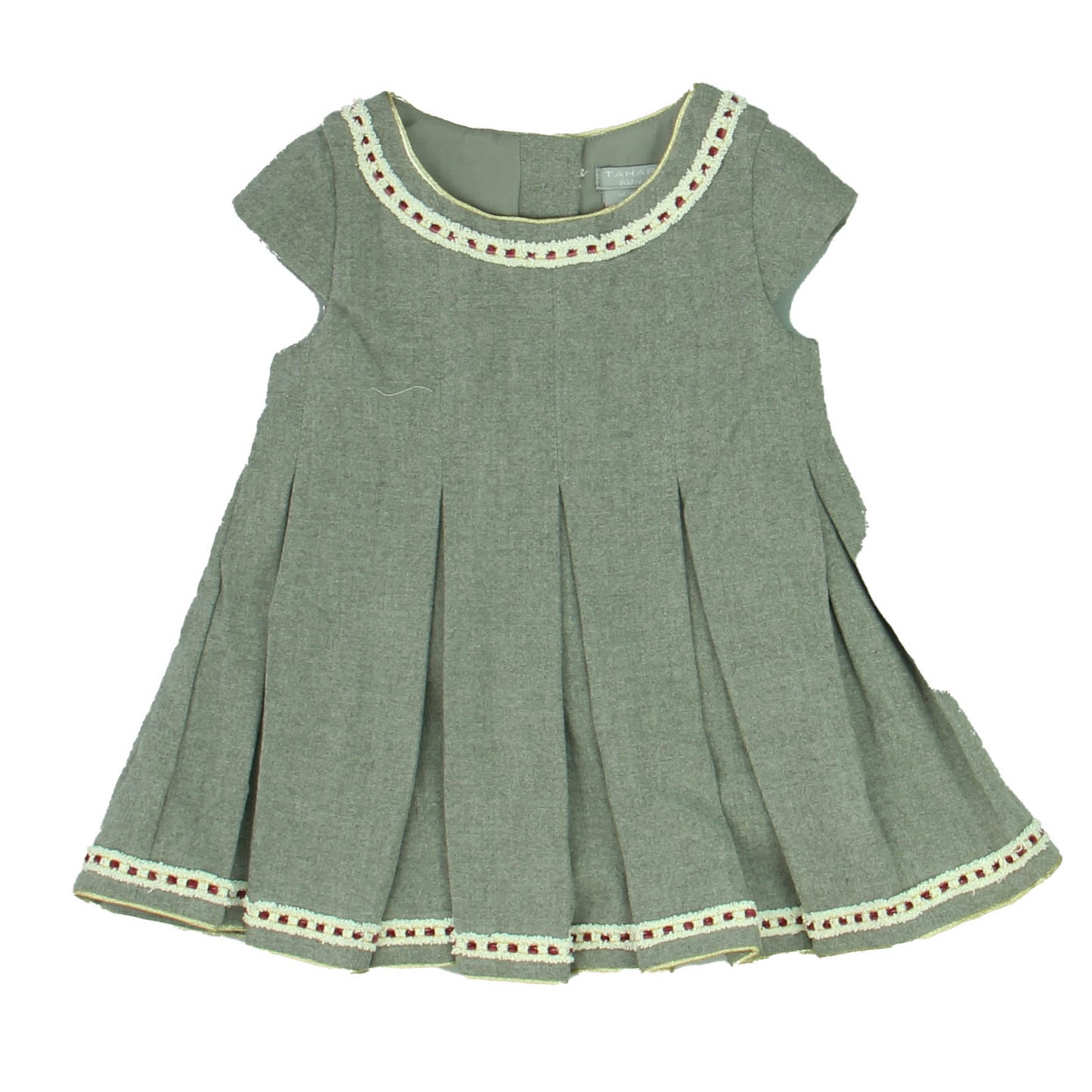 Tahari Girls Gray Dress Size: 18 Months Gray