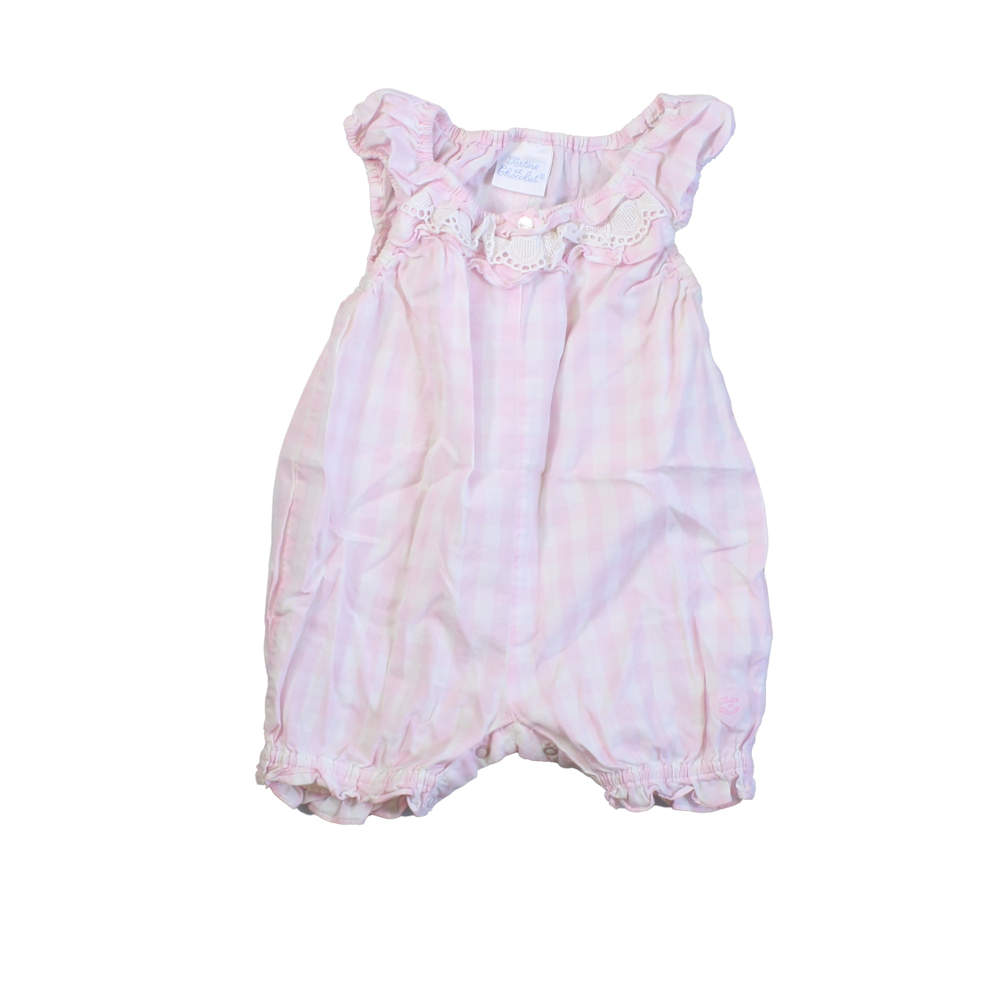 Tartine Et Chocolat Girls Pink Romper Size: 3-6 Months Pink