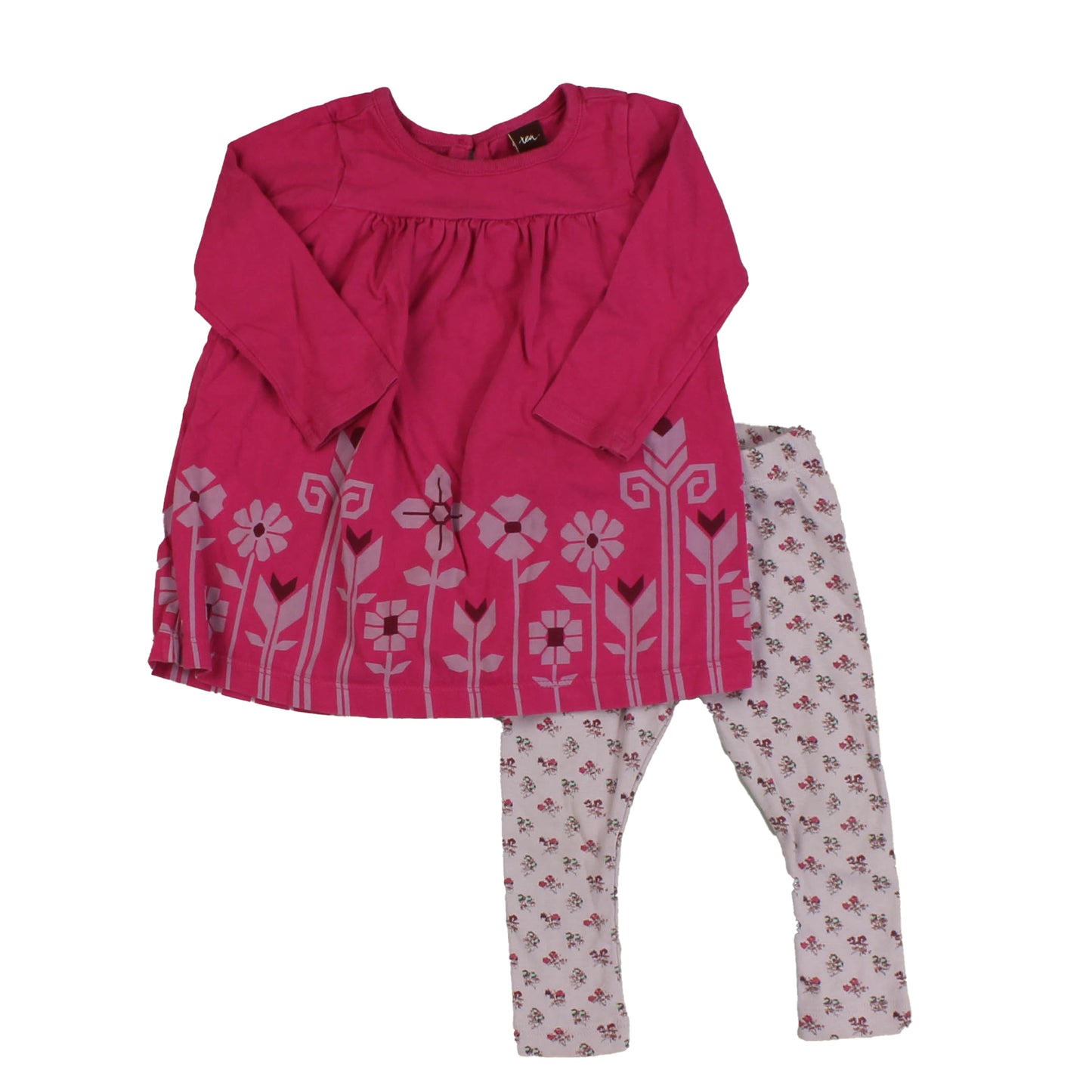 Tea Girls Pink | Purple Apparel Sets Size: 12-18 Month Pink | Purple