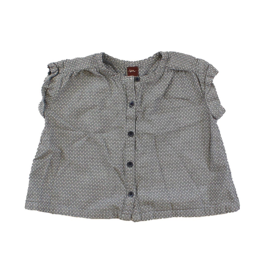 Tea Girls Grey | White | Dots Blouse Size: 18-24 Months Grey | White | Dots