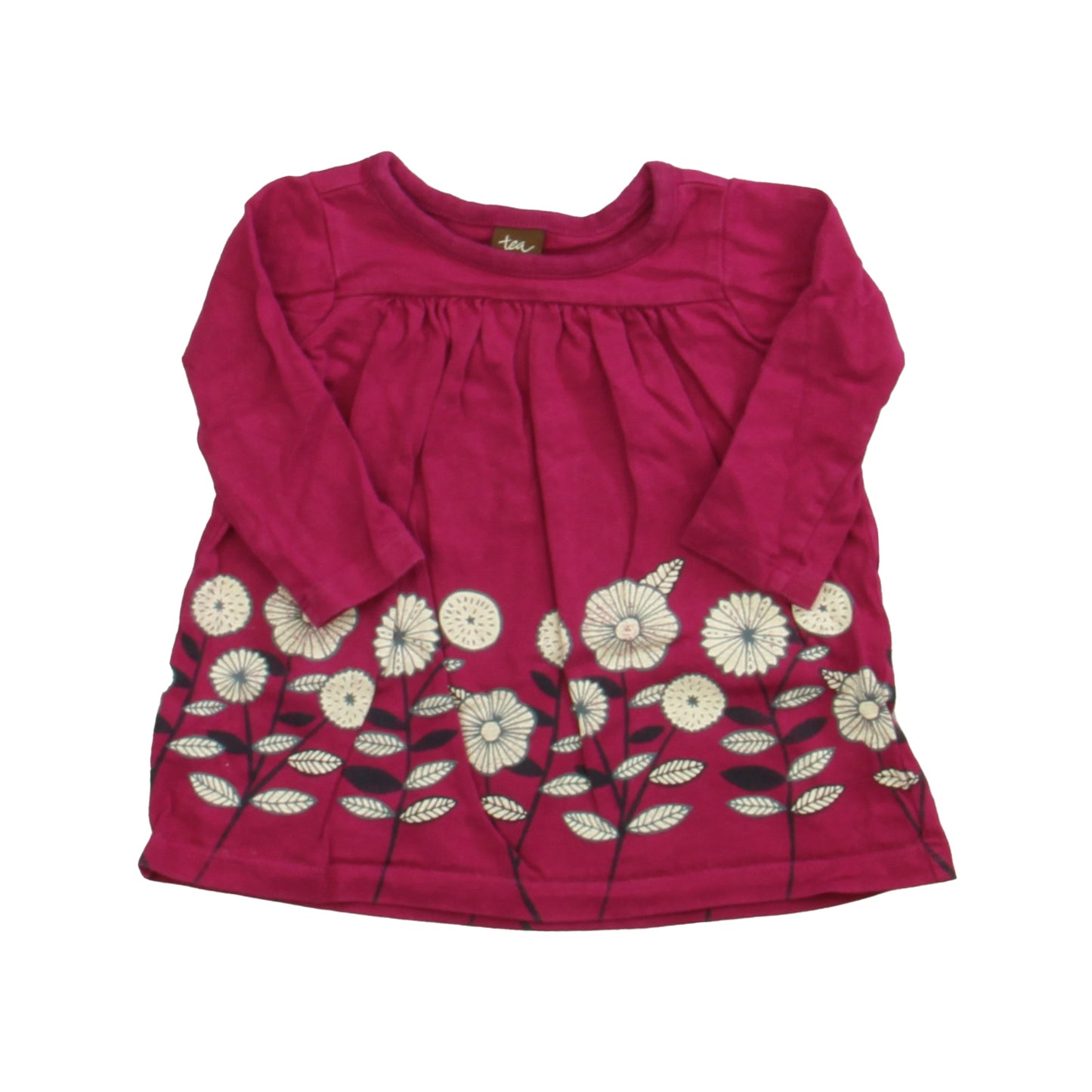 Tea Girls Magenta Dress Size: 3-6 Months Magenta