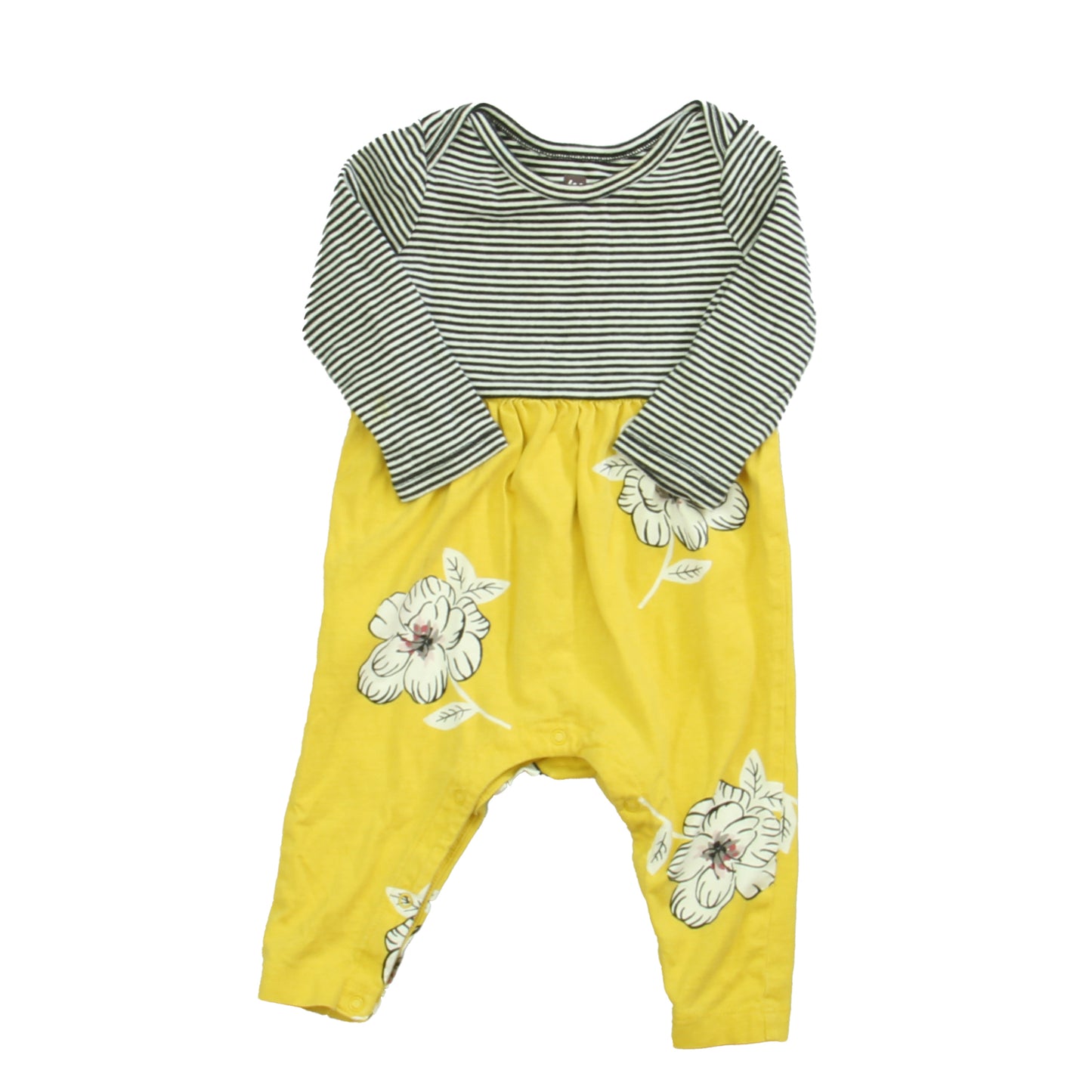 Tea Girls Navy | White | Yellow Long Sleeve Outfit Size: 3-6 Months Navy | White | Yellow