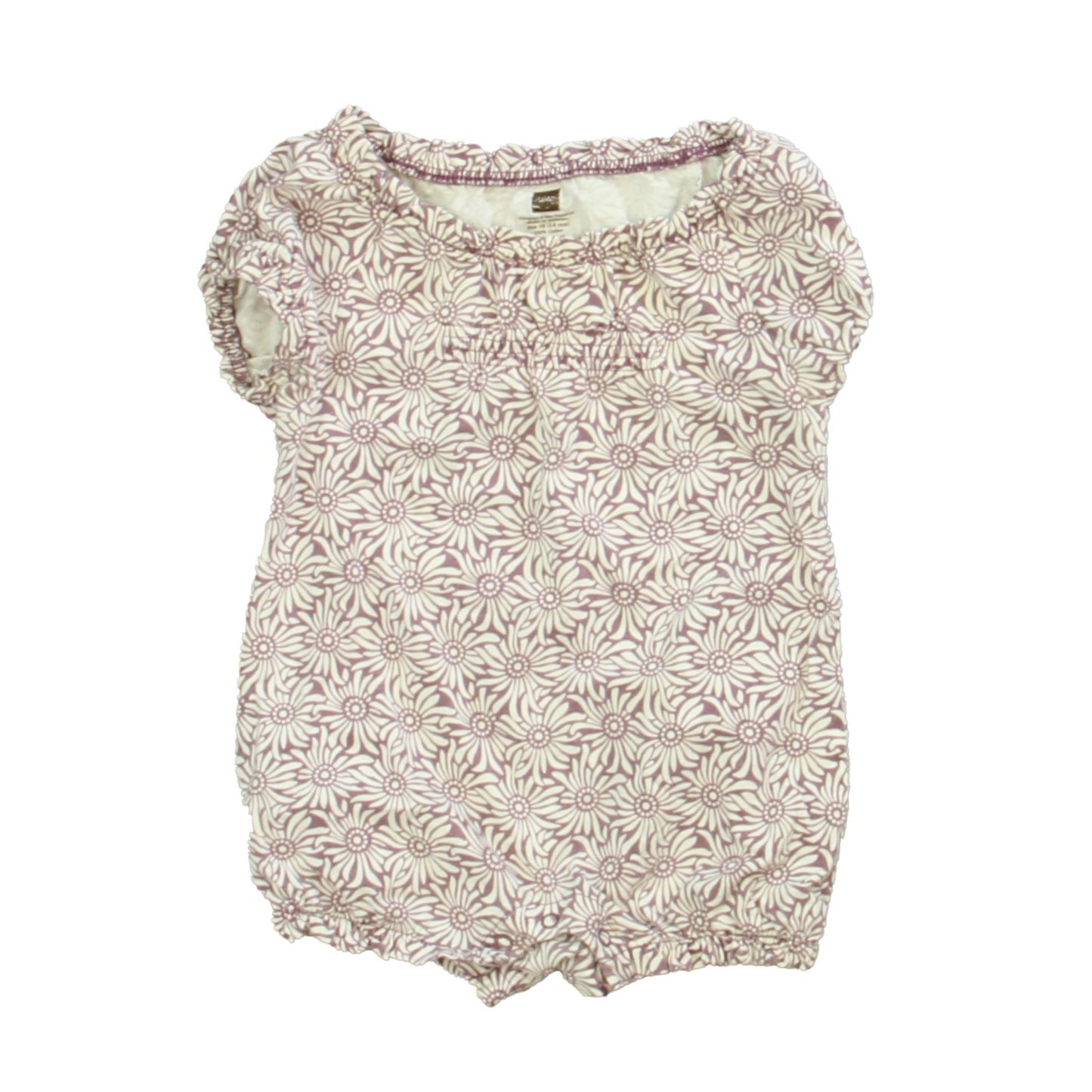Tea Girls Purple | White Romper Size: 3-6 Months Purple | White
