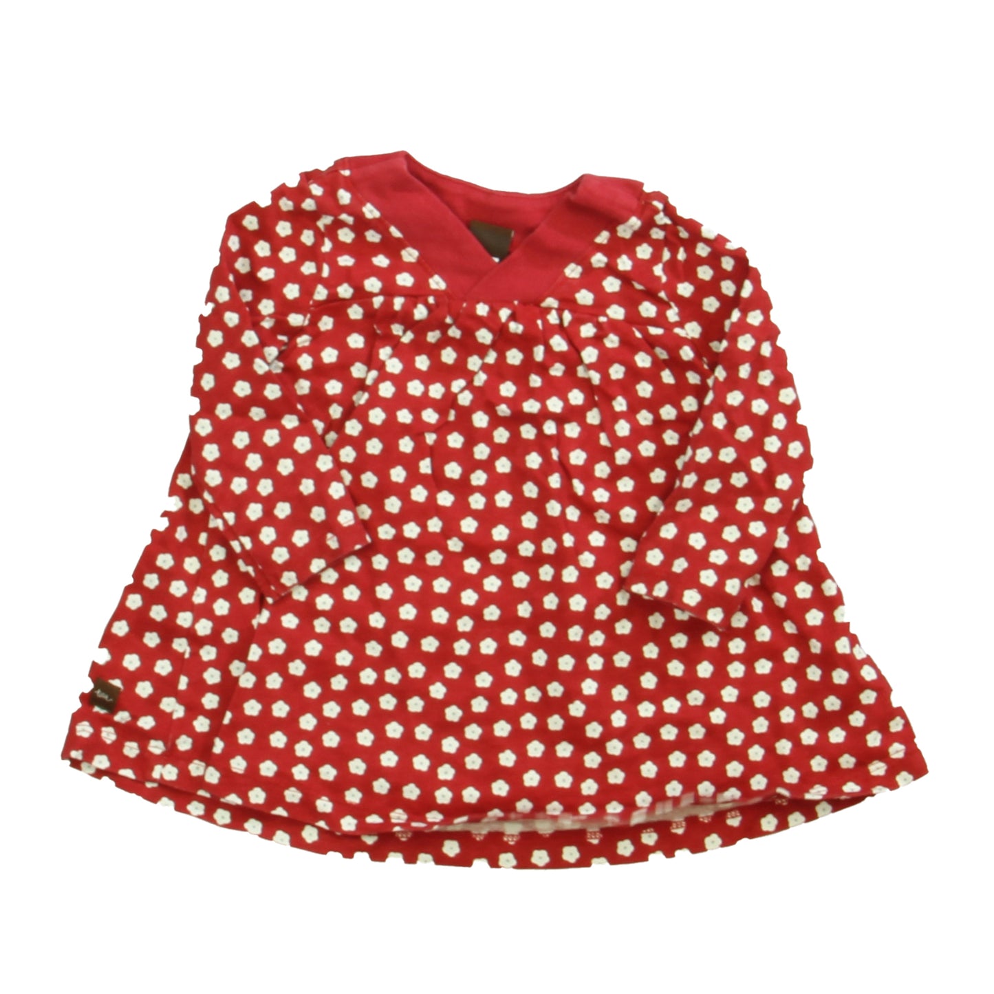 Tea Girls Red | White Dress Size: 3-6 Months Red | White