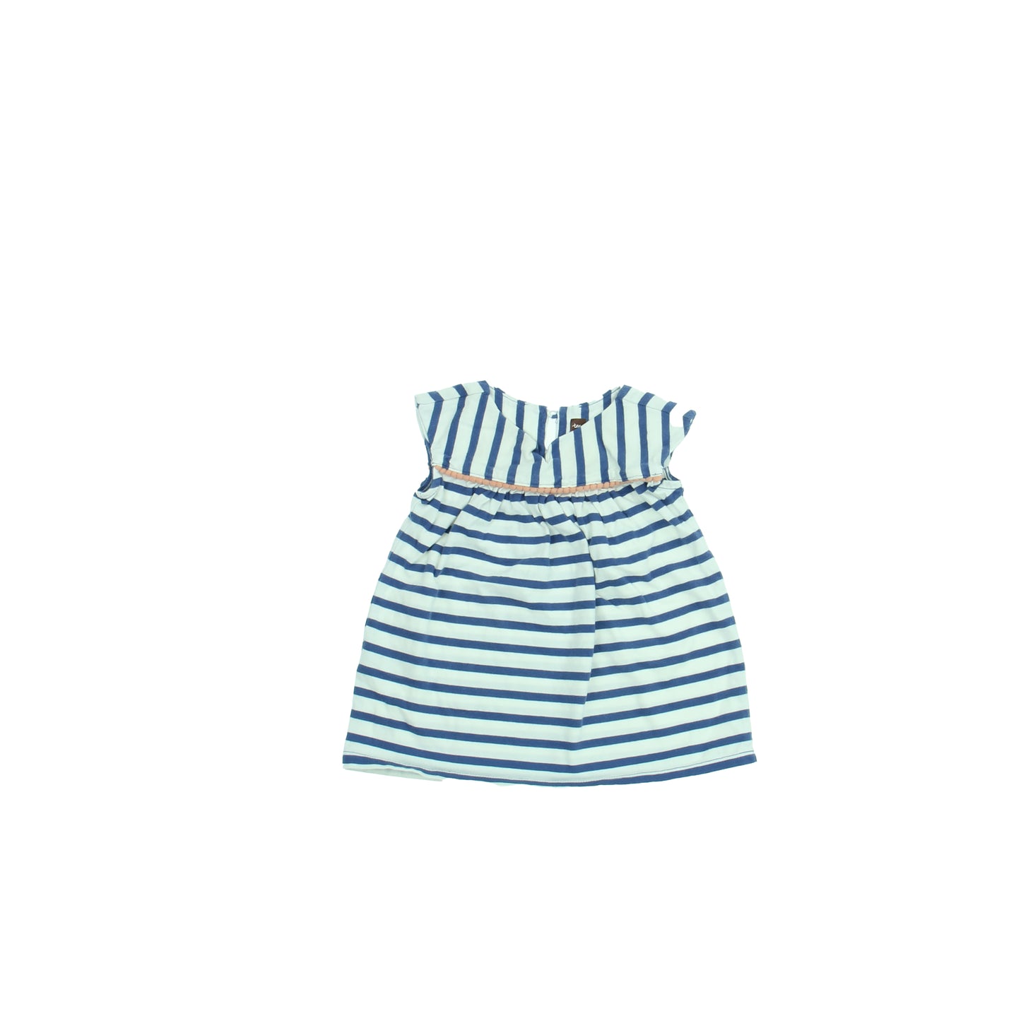 Tea Girls White | Blue Dress Size: 3-6 Months White | Blue