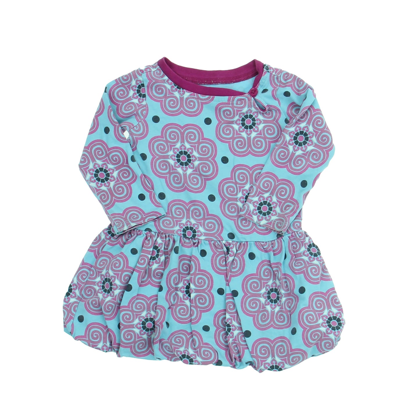 Tea Girls Blue | Purple Dress Size: 6-12 Months Blue | Purple