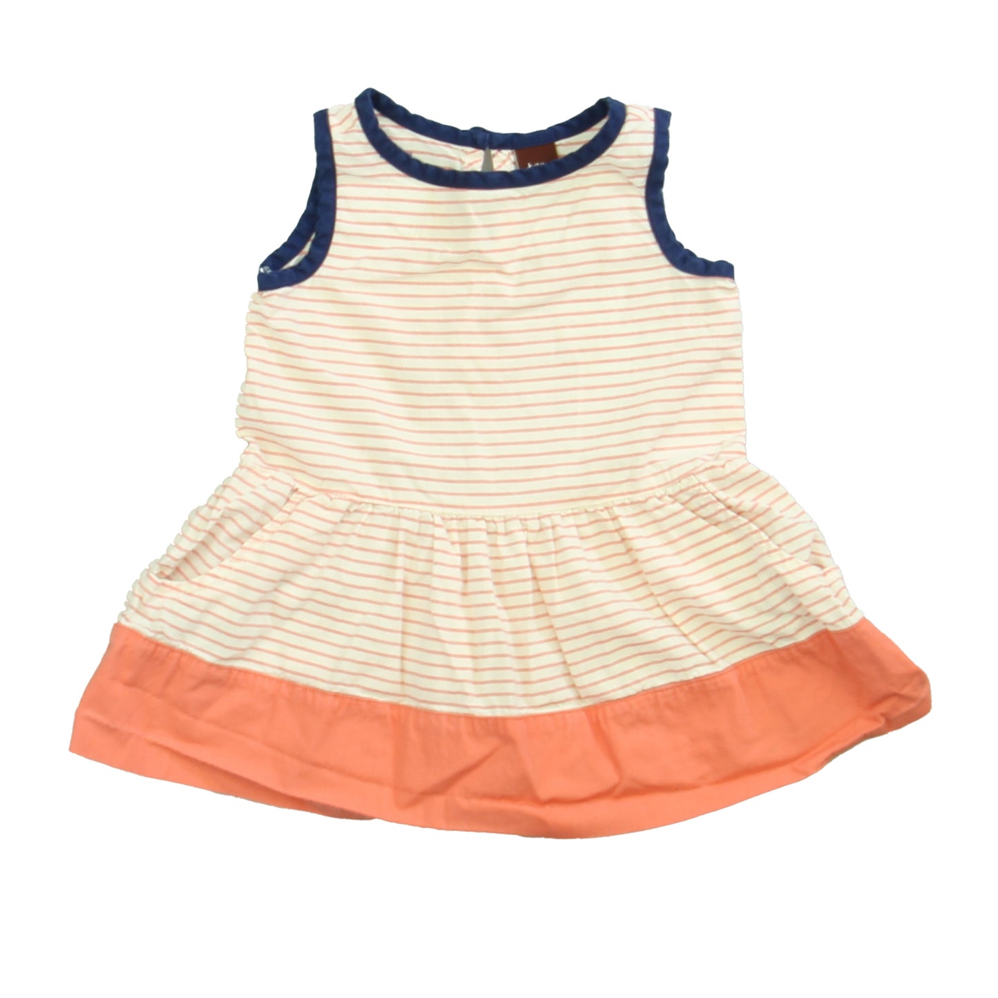 Tea Girls Pink | White | Blue Dress Size: 6-12 Months Pink | White | Blue