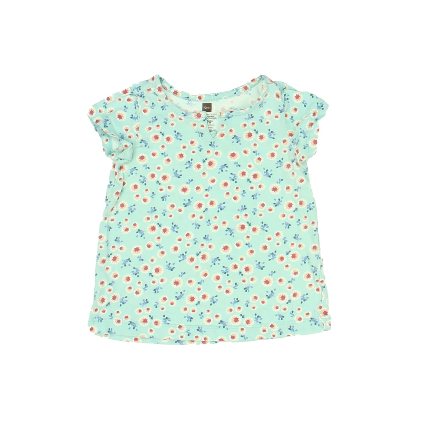 Tea Girls Blue | Floral T-Shirt Size: 6-12 Months Blue | Floral