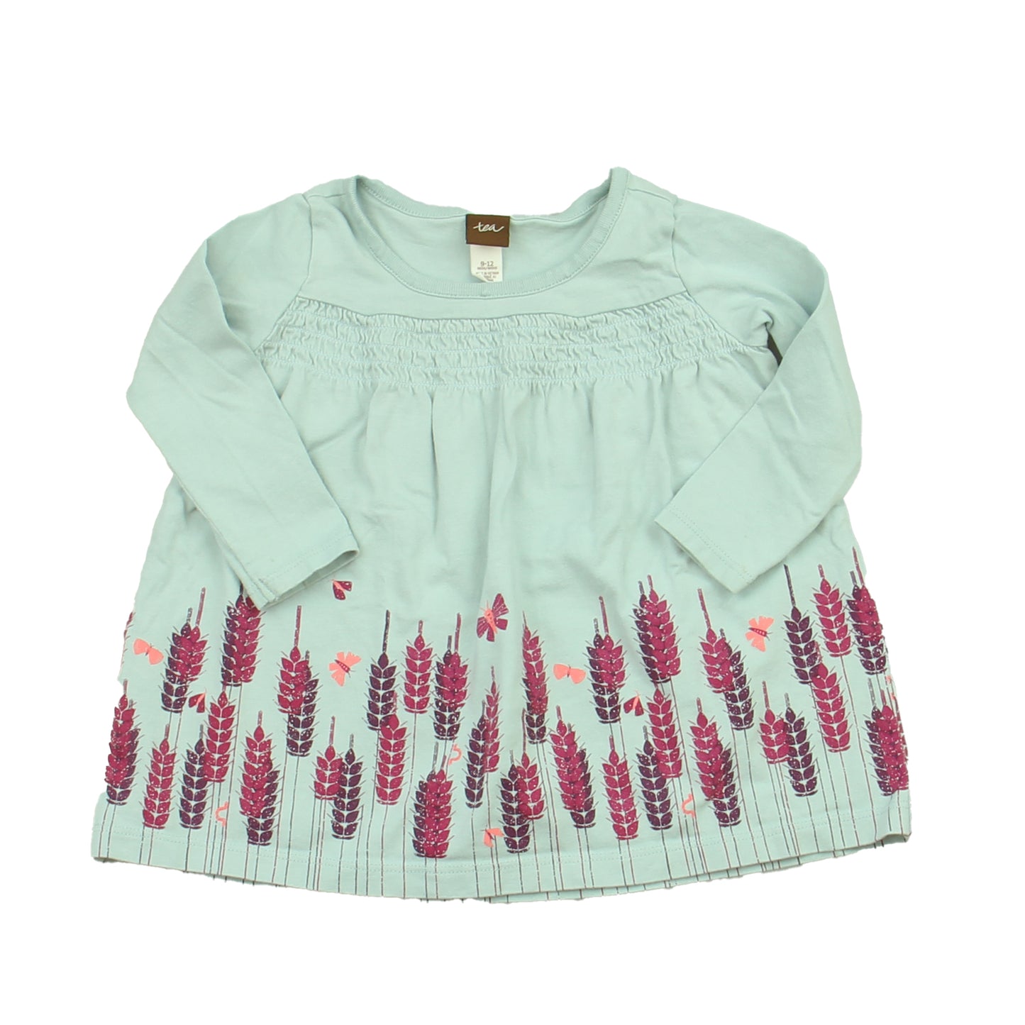 Tea Girls Aqua | Purple Dress Size: 9-12 Months Aqua | Purple