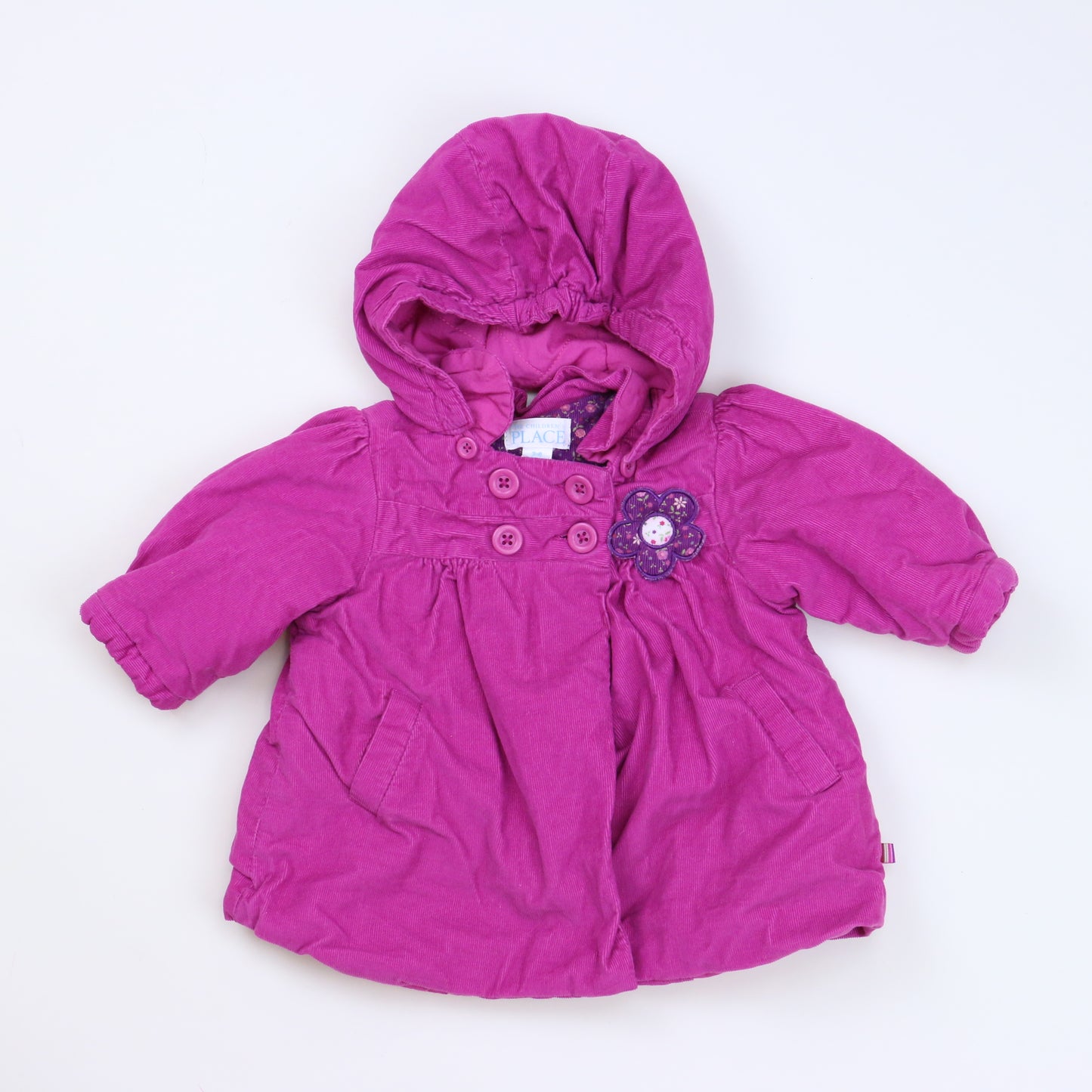 The Children's Place Girls Purple Jacket Size: 3-6 Months Purple