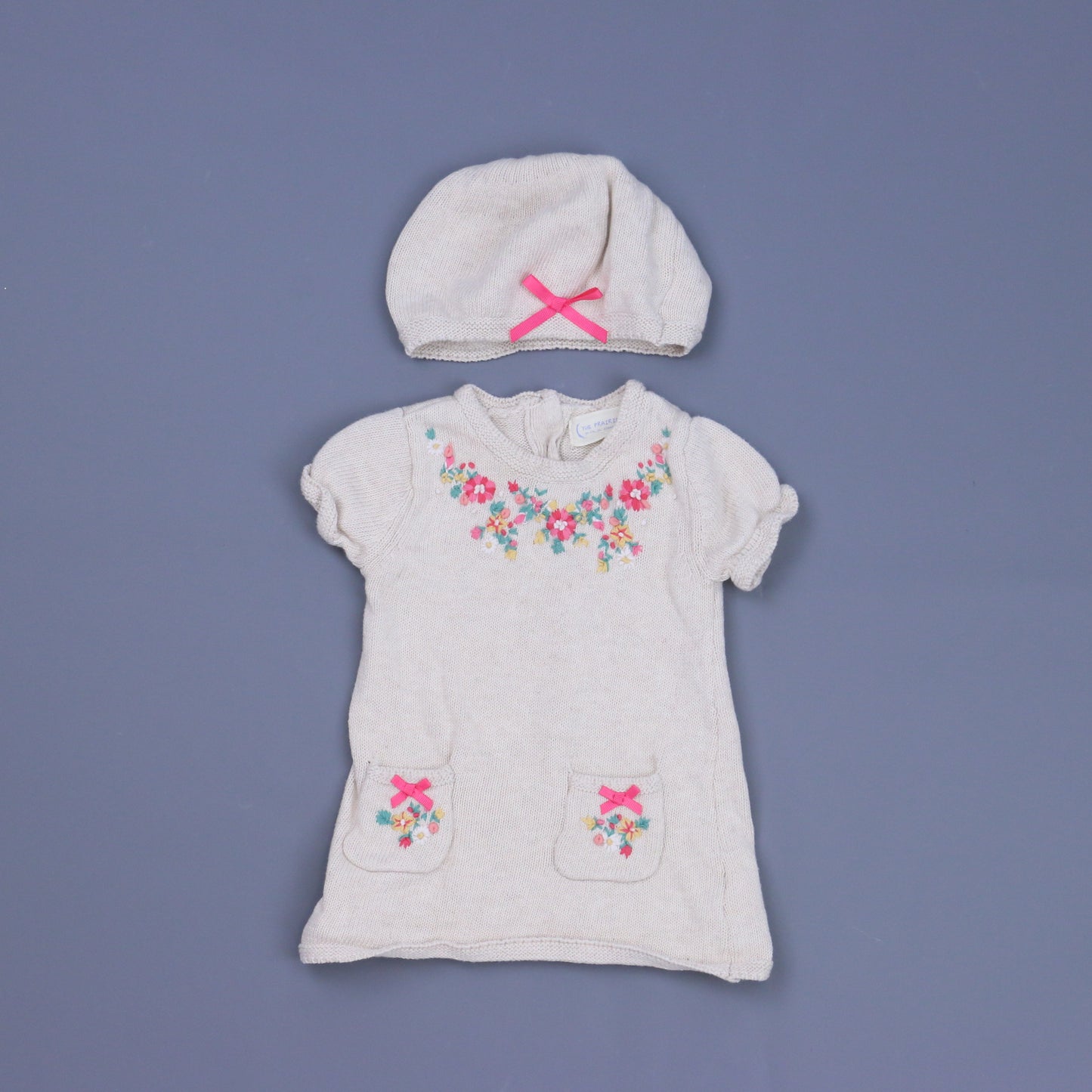 The Prairie by Rachel Ashwell Girls Tan Sweater Dress Size: 3-6 Months Tan