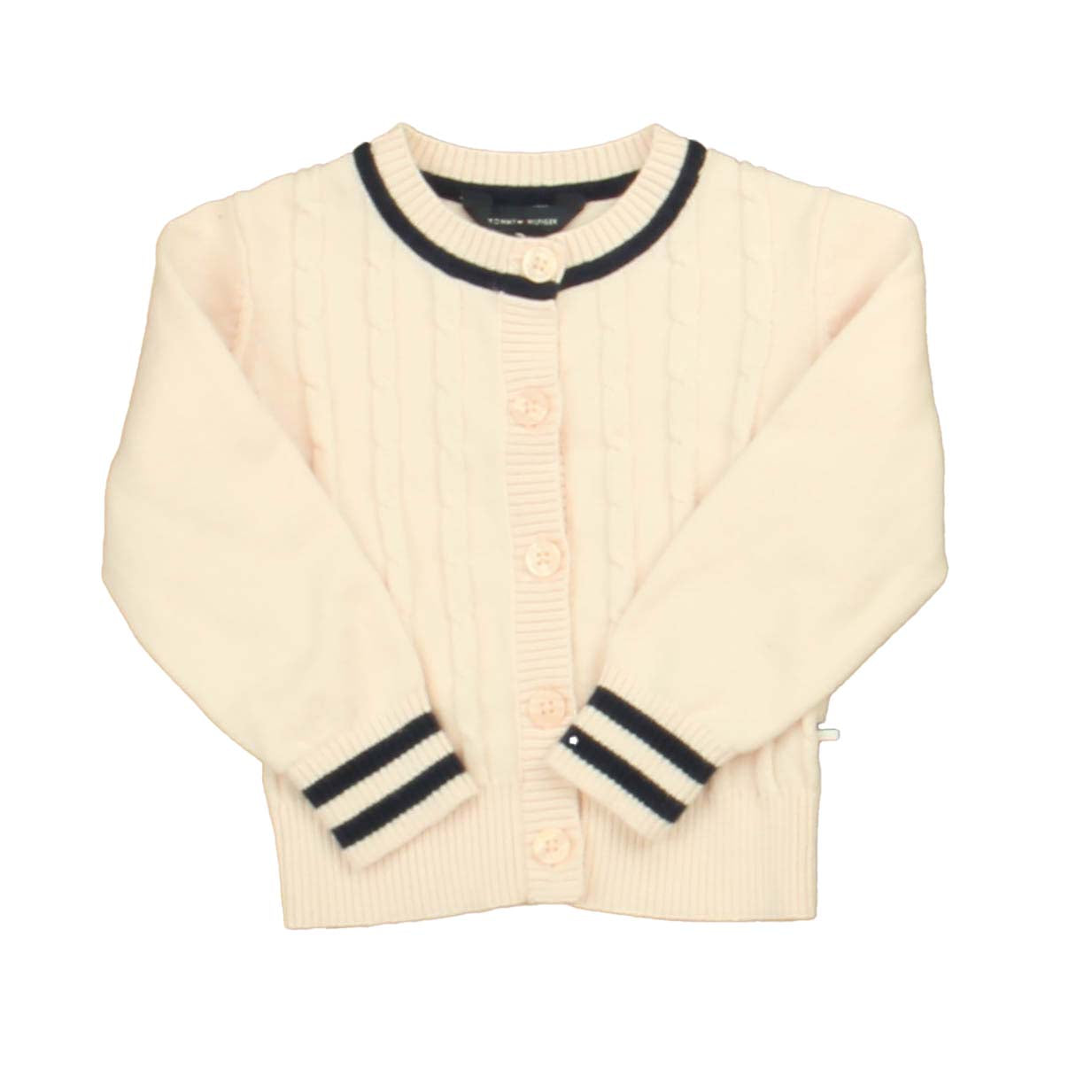 Tommy Hilfiger Girls Pink | Blue Cardigan Size: 18 Months Pink | Blue