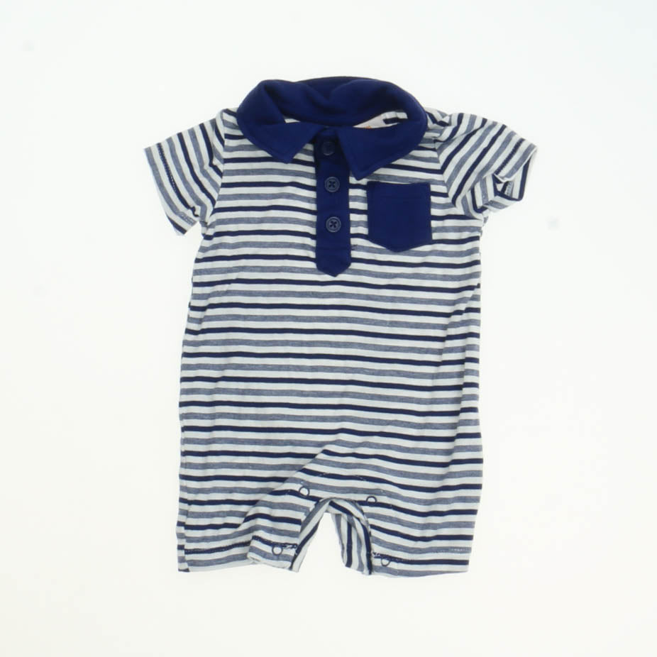 Truly Scrumptious Boys blue | white | stripes Onesie Size: 3 months blue | white | stripes