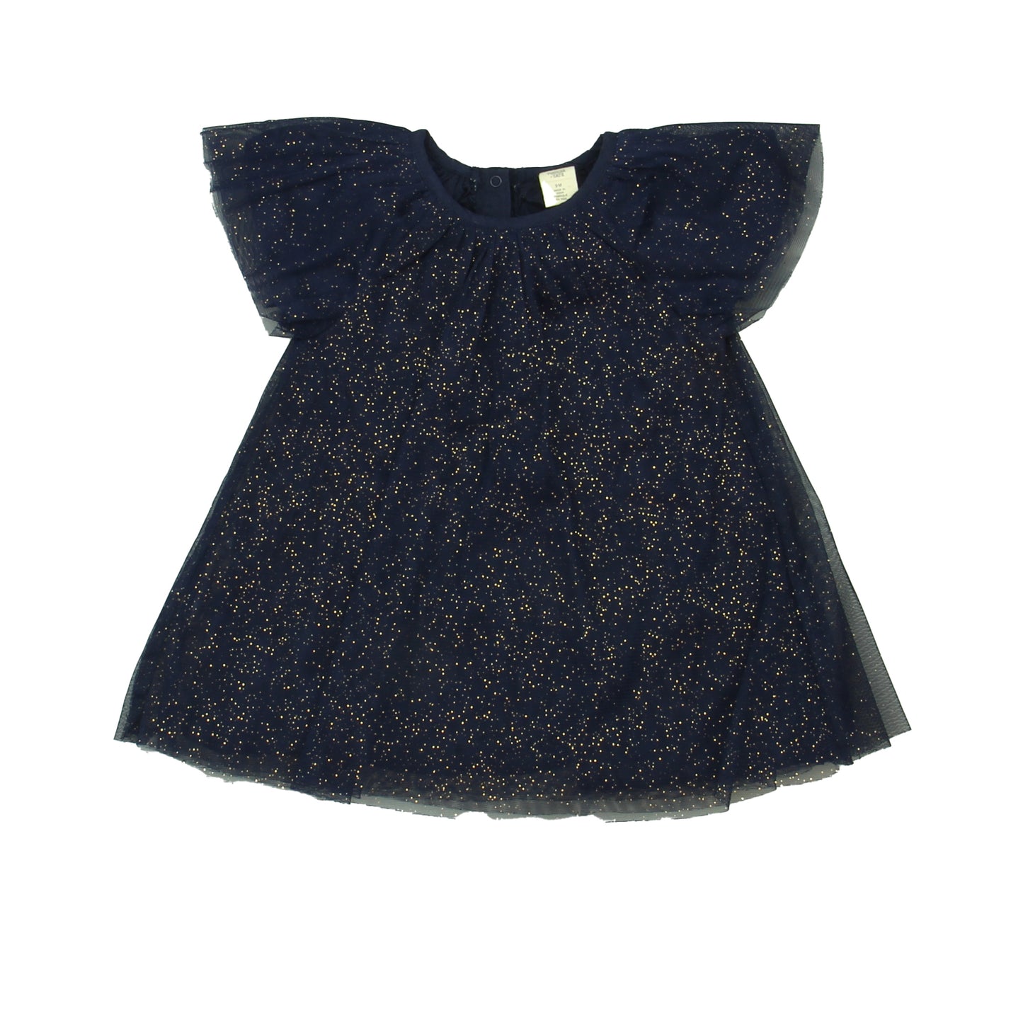 Tucker + Tate Girls Blue | Gold Special Occasion Dress Size: 9 Months Blue | Gold