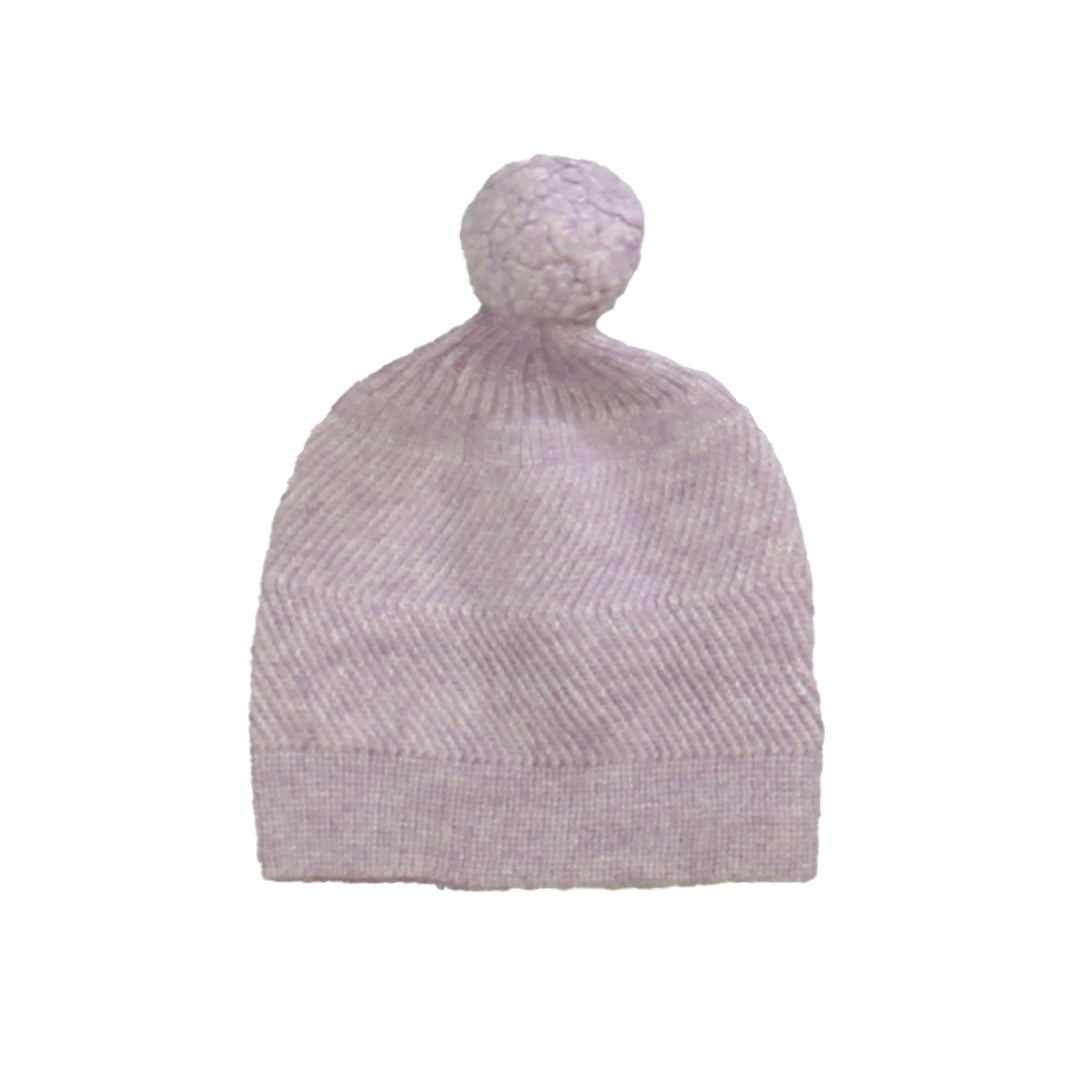Unknown Brand Girls Purple Winter Hat Size: 0-12 Months Purple