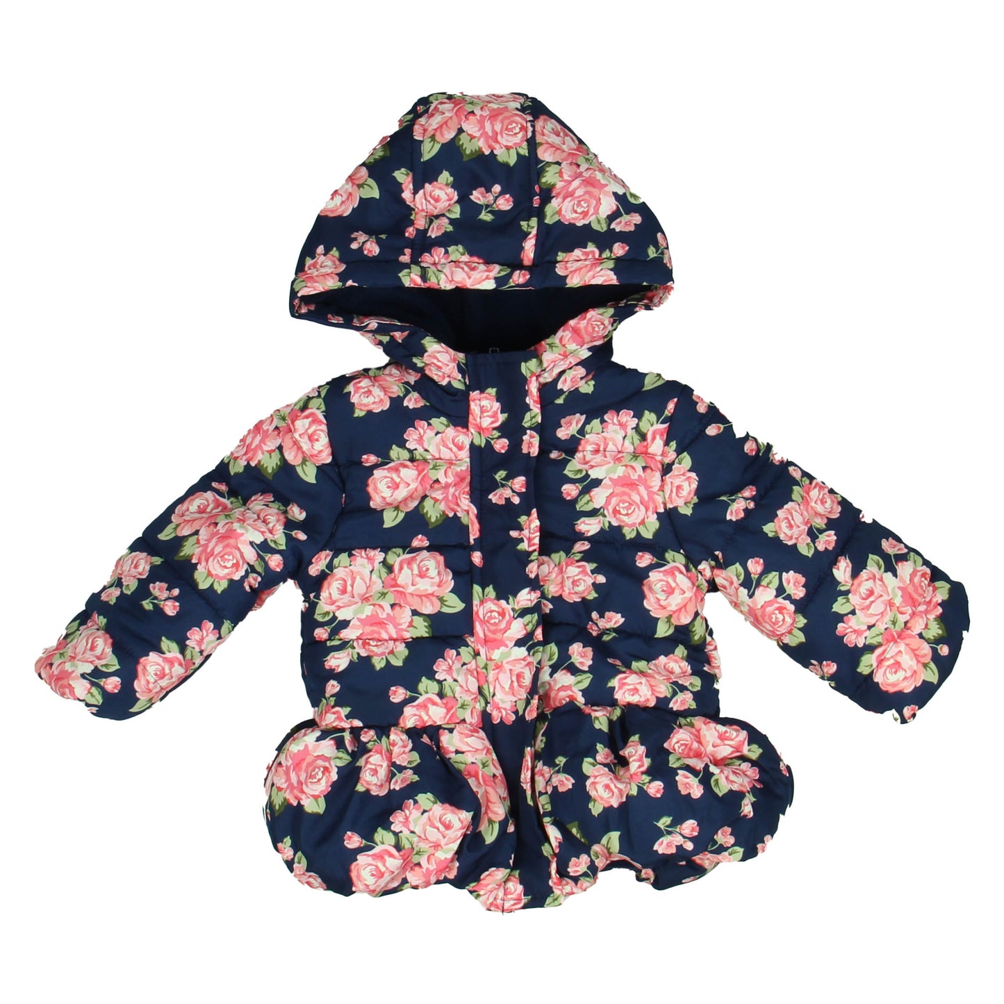 Unknown Brand Girls Navy Floral Jacket Size: 12 Months Navy Floral