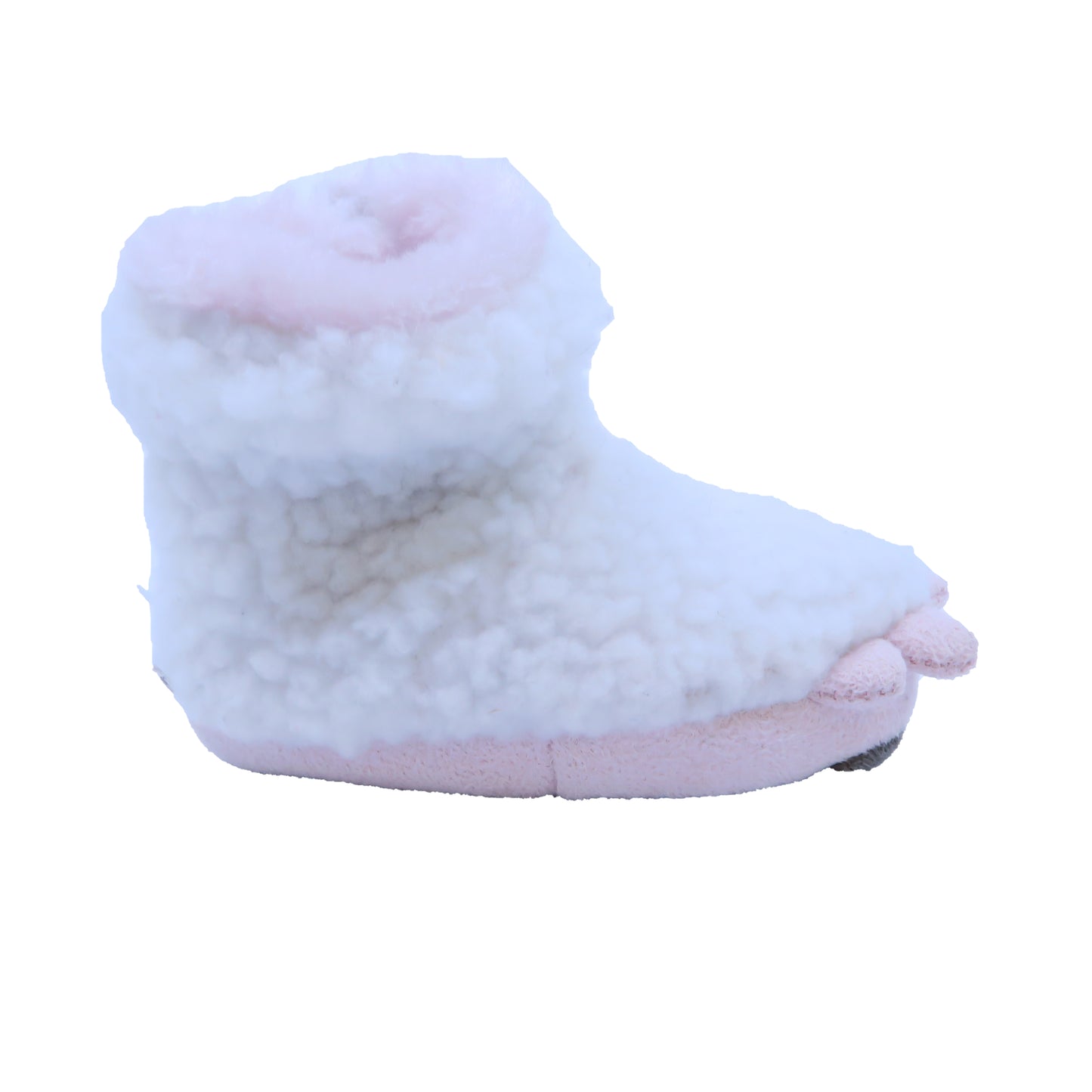 Unknown Brand Girls White | Pink Slippers Size: 6-19 Months White | Pink