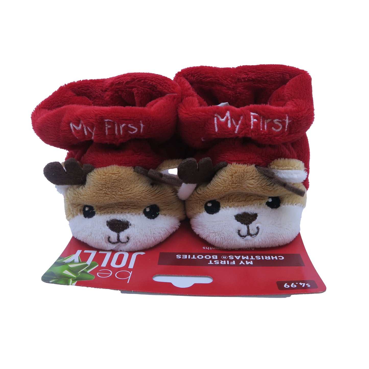 Walgreens Unisex Red | Brown Slippers Size: 0-6 Months Red | Brown